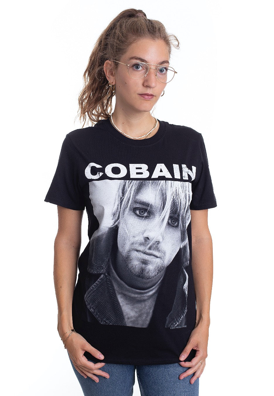 Kurt Cobain - Kurt B/W Photo - T-Shirt | Women-Image