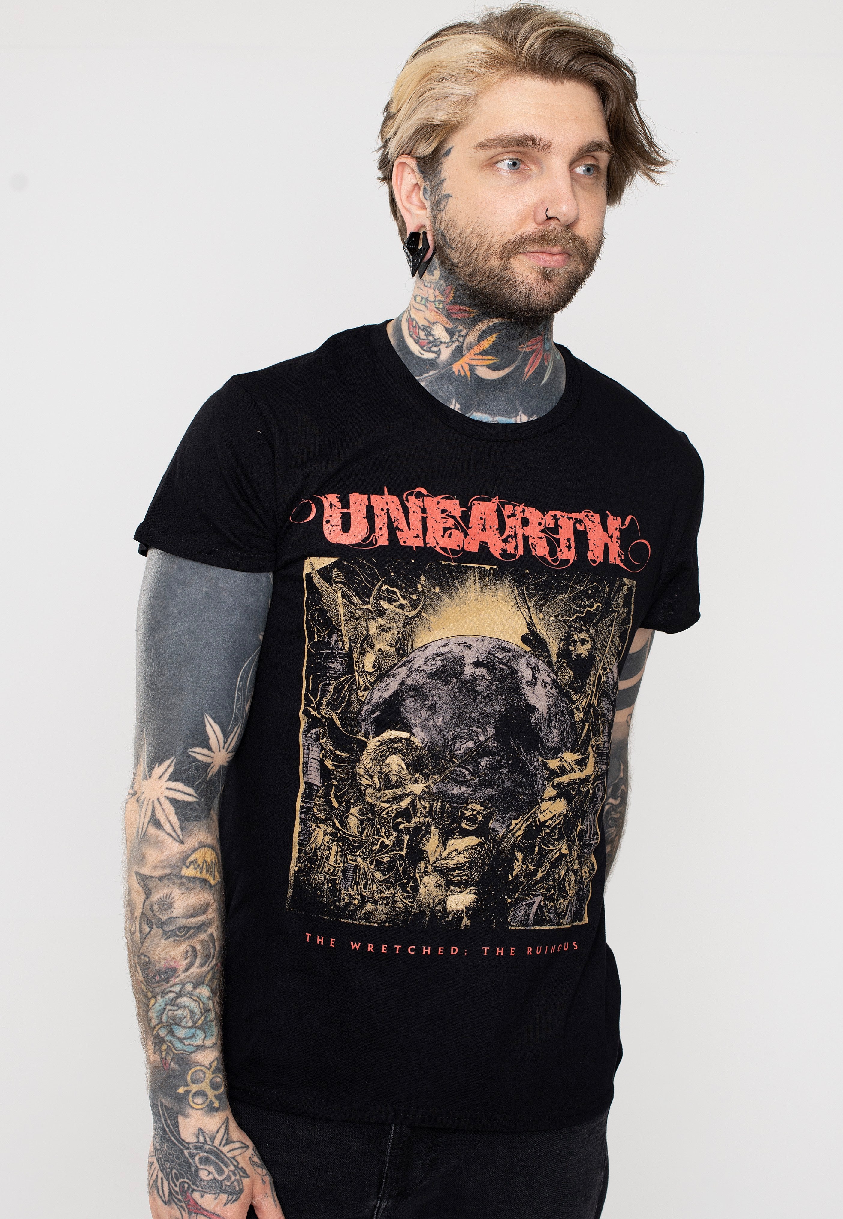 Unearth - The Wretched The Ruinous Album Cover - T-Shirt | Men-Image