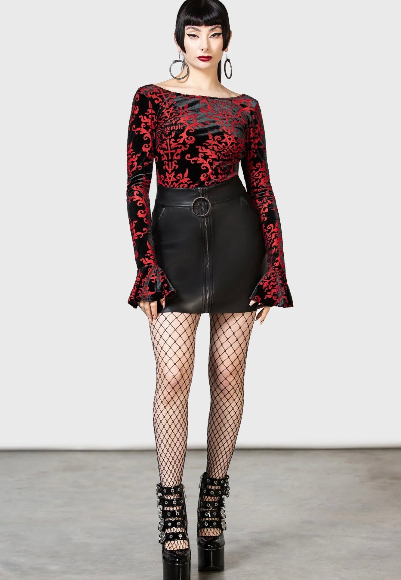 Killstar x Twin Temple - Unearthly Mini Black - Skirt | Women-Image