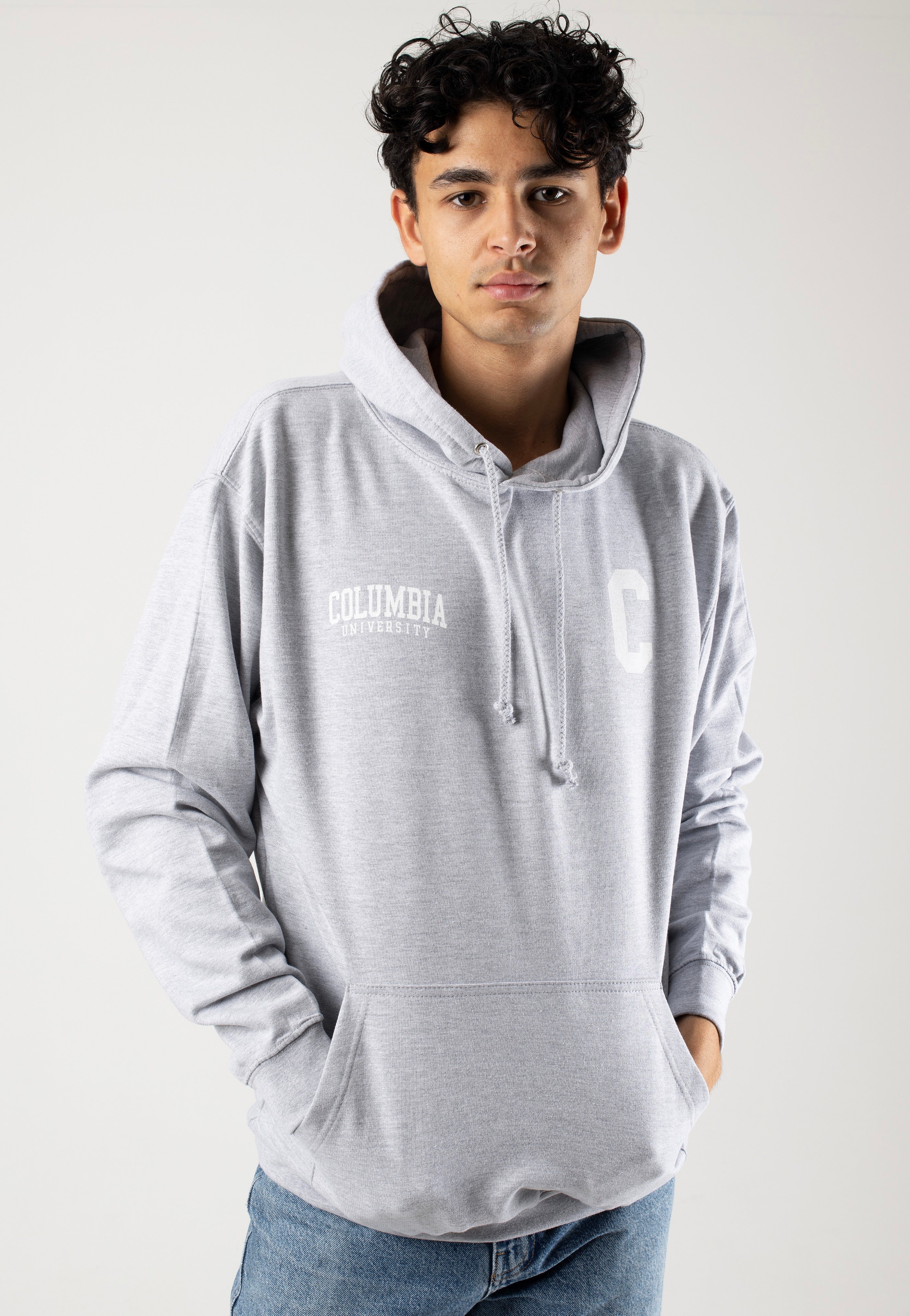 Universities - Columbia University C Heather Grey - Hoodie | Men-Image