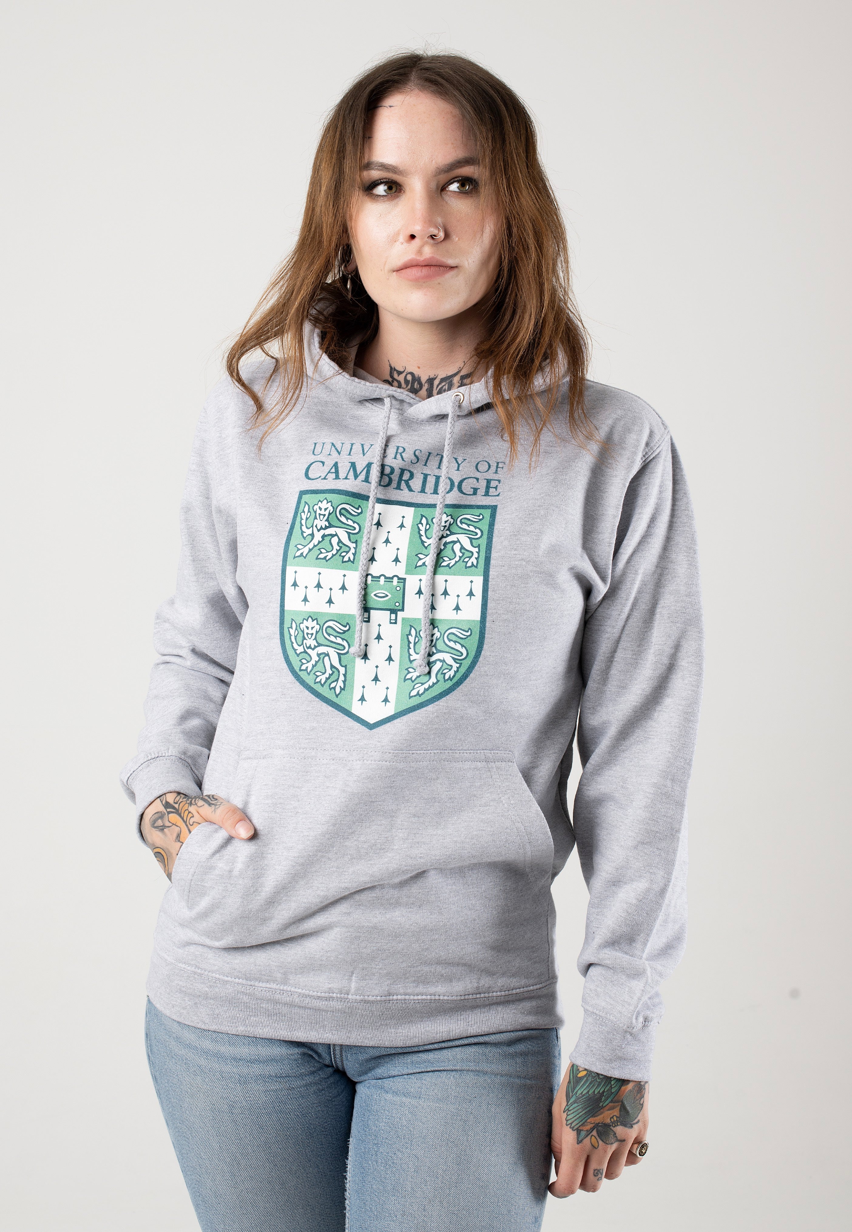 Universities - University Of Cambridge Shield Heather Grey - Hoodie | Women-Image