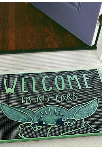 The Mandalorian - Welcome I'm All Ears Rubber - Doormat | Neutral-Image