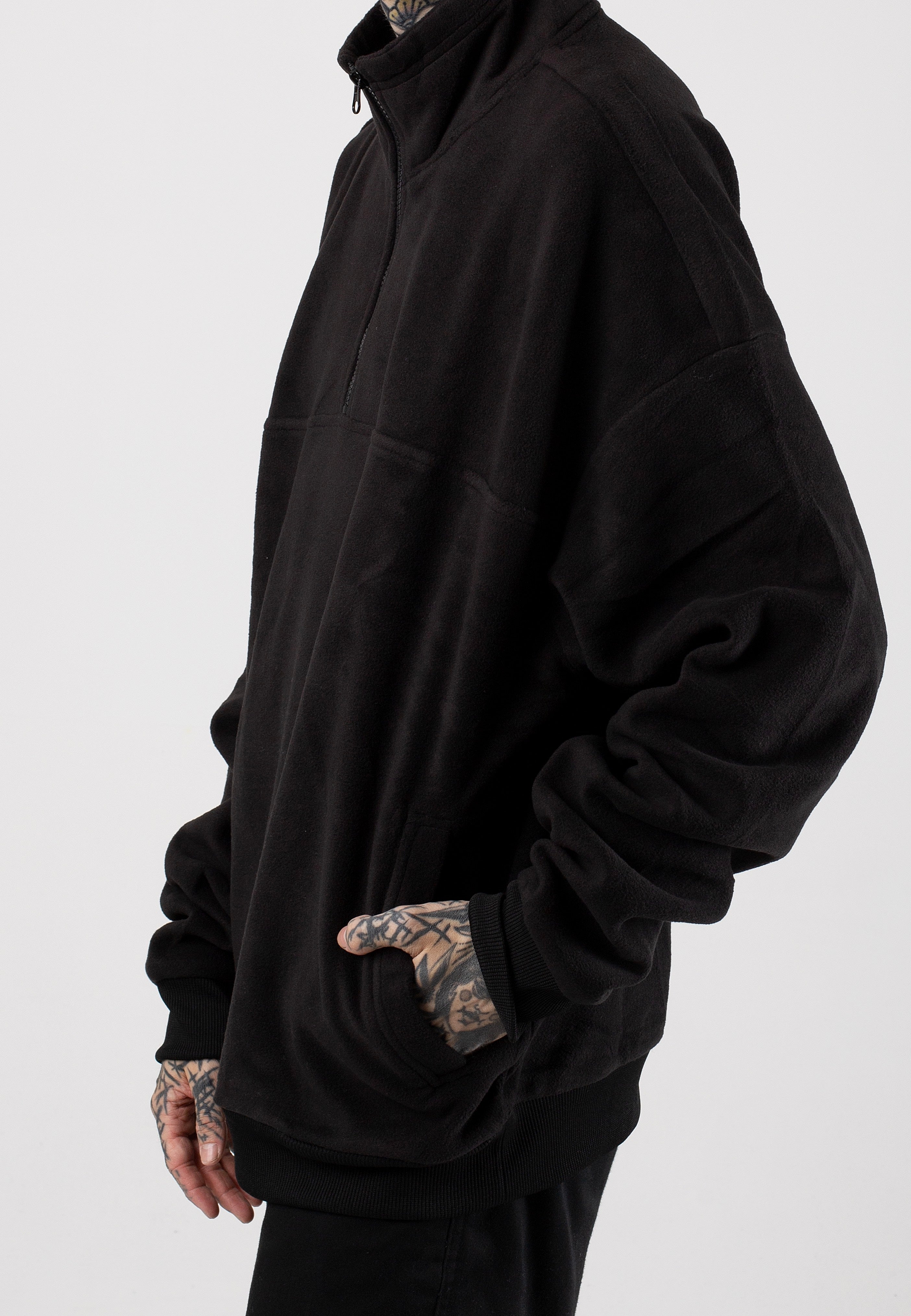 Urban Classics - Basic Polar Fleece Black - Pullover | Men-Image