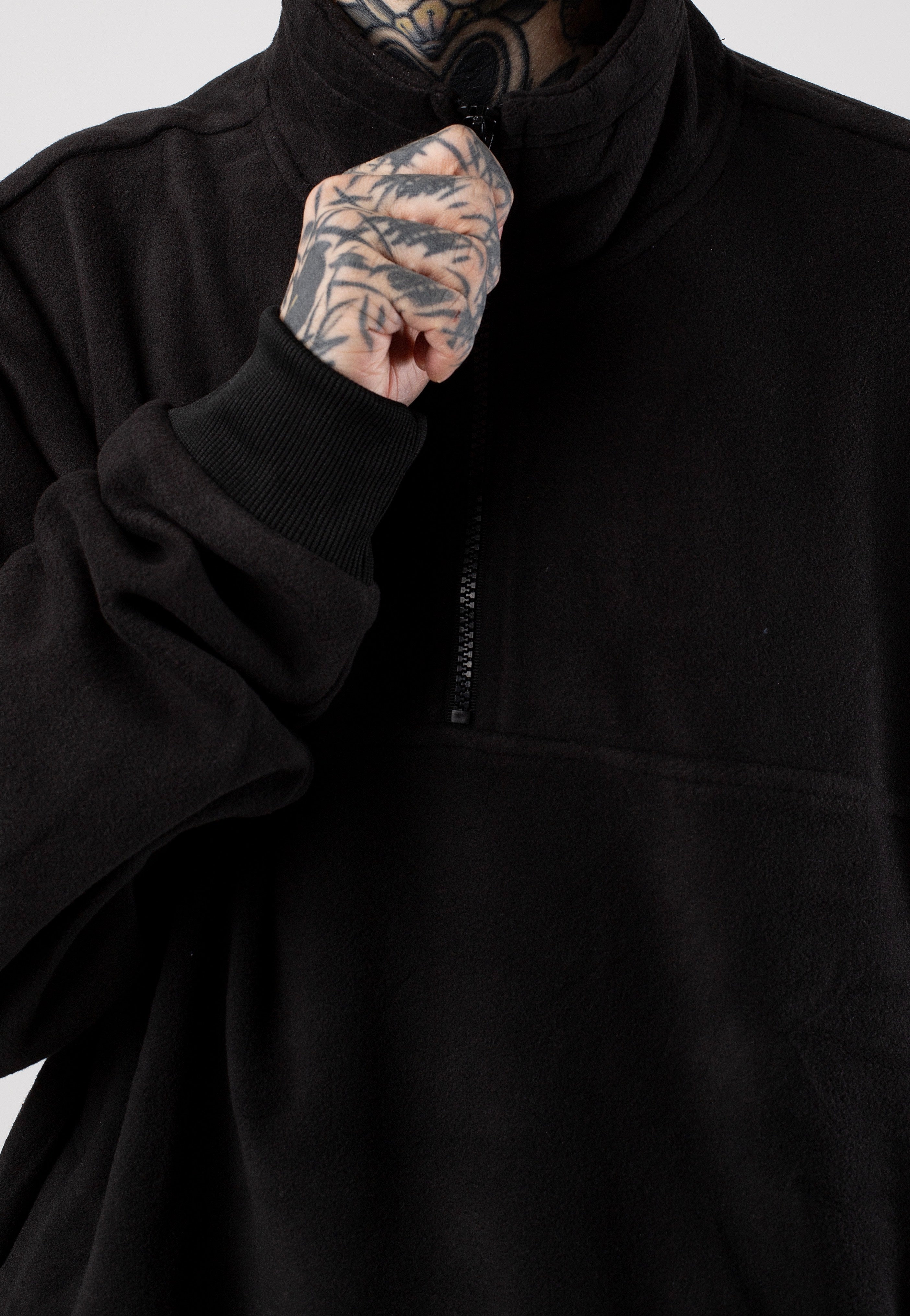 Urban Classics - Basic Polar Fleece Black - Pullover | Men-Image