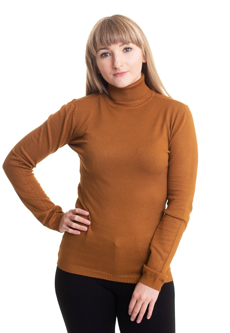 Urban Classics - Basic Turtleneck Toffee - Pullover | Women-Image