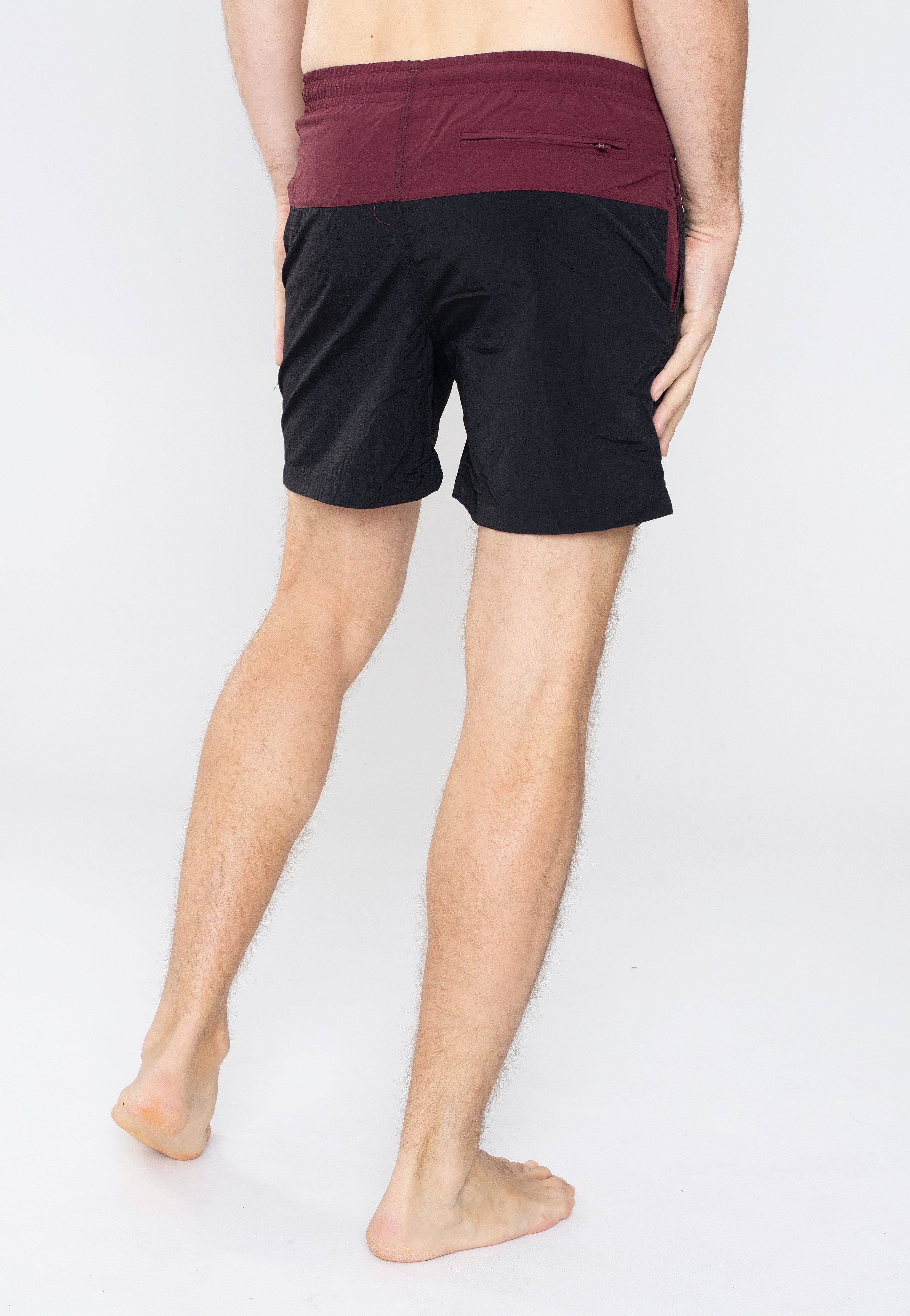 Urban Classics - Block Cherry/Black - Board Shorts | Men-Image