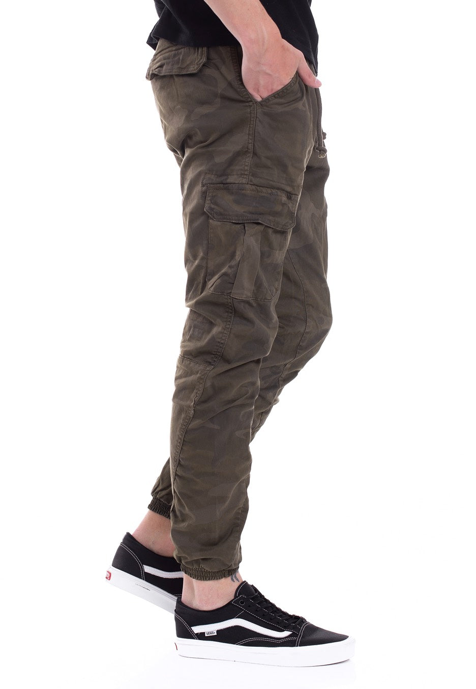 Urban Classics - Camo Cargo Olive Camouflage - Pants | Men-Image