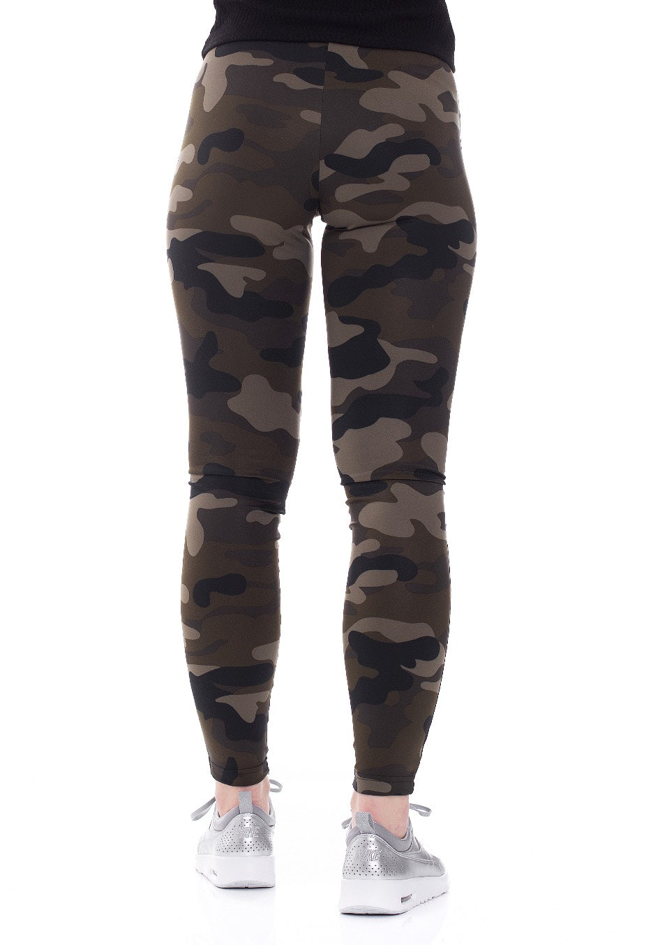 Urban Classics - Camo Tech Woodcamo/Black - Leggings | Women-Image