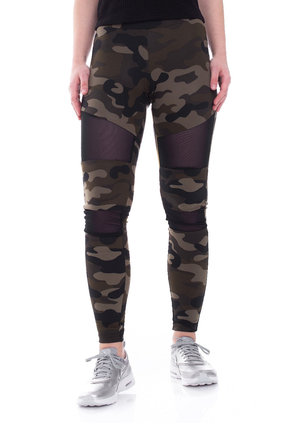 Urban Classics - Camo Tech Woodcamo/Black - Leggings | Women-Image