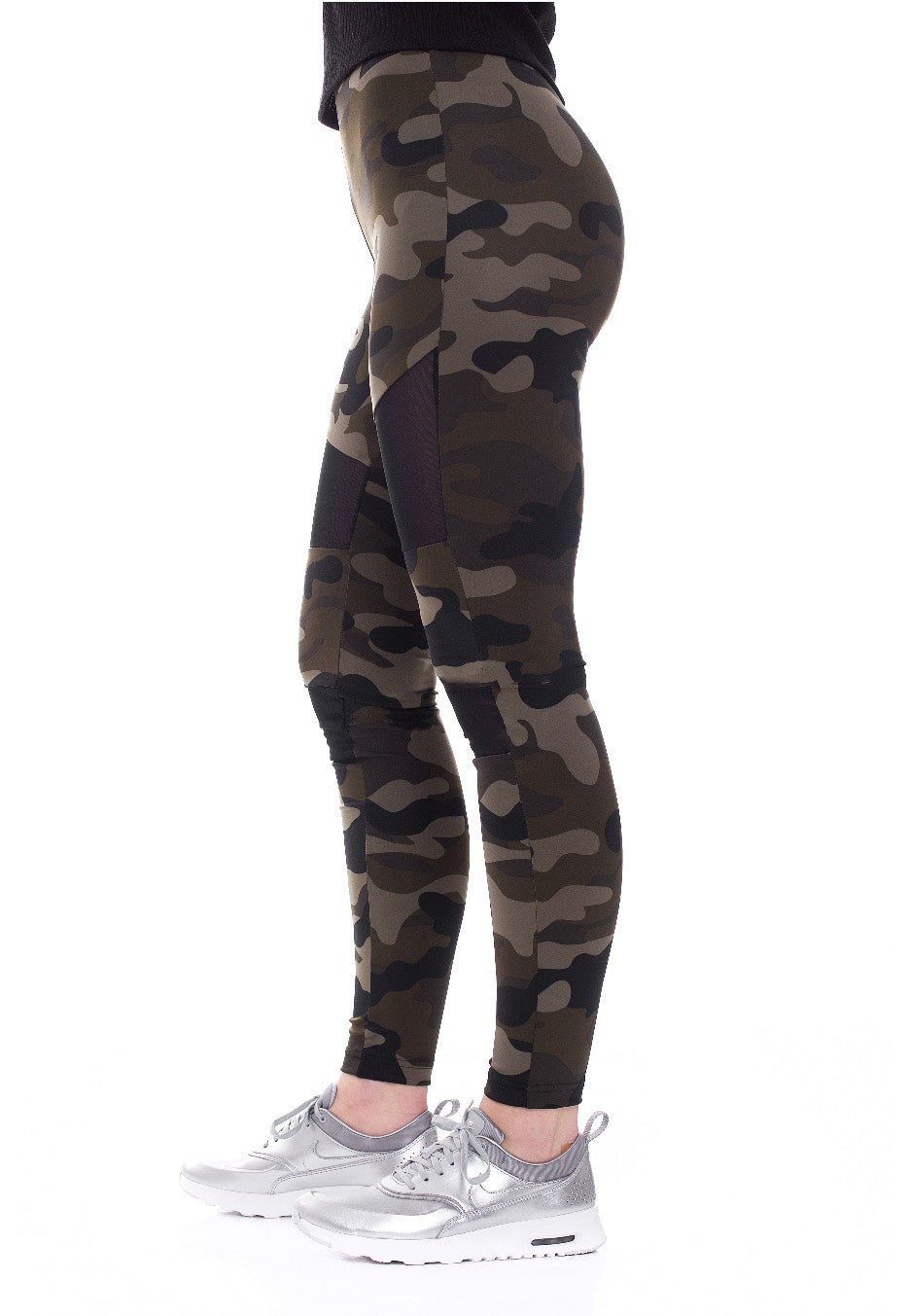 Urban Classics - Camo Tech Woodcamo/Black - Leggings | Women-Image