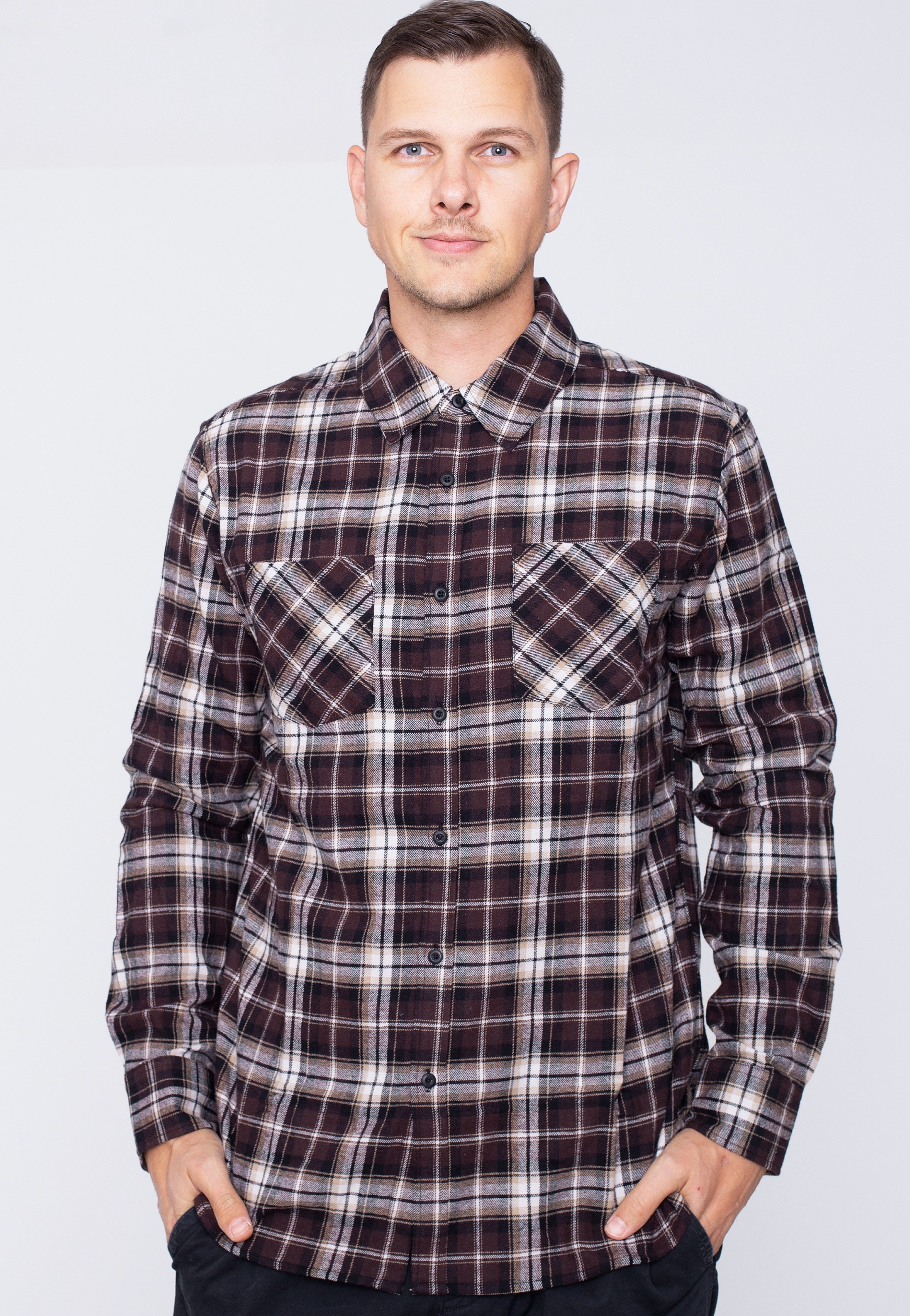 Urban Classics - Checked Roots Dark Ground/Warm Sand - Shirt | Men-Image