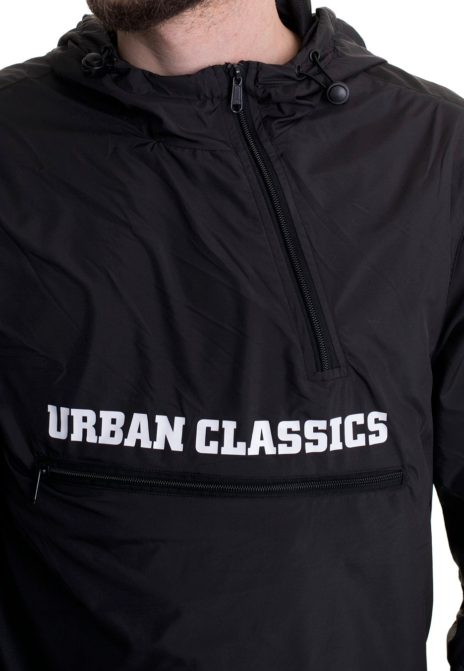 Urban Classics - Commuter Pull Over Black - Jacket | Men-Image