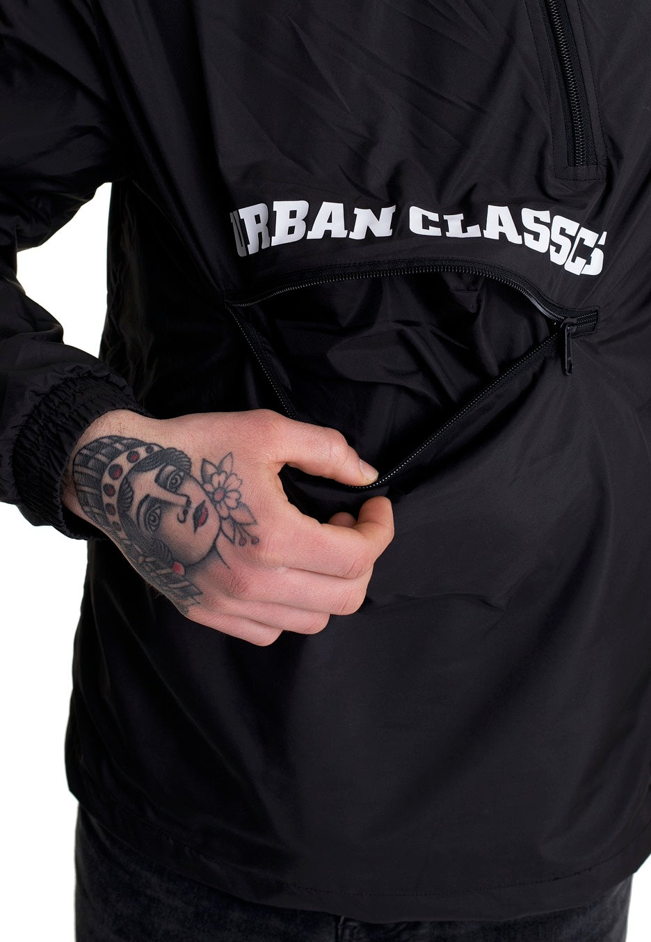 Urban Classics - Commuter Pull Over Black - Jacket | Men-Image