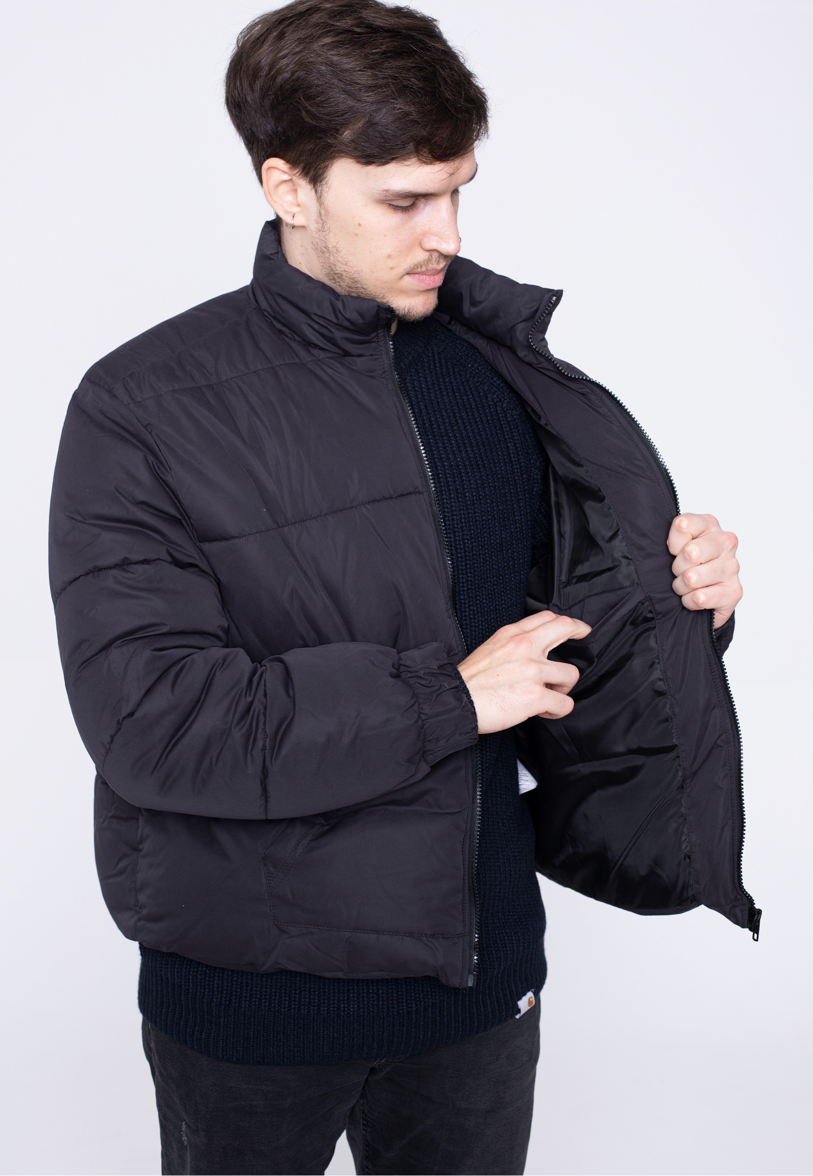 Urban Classics - Cropped Down Black - Jacket | Men-Image