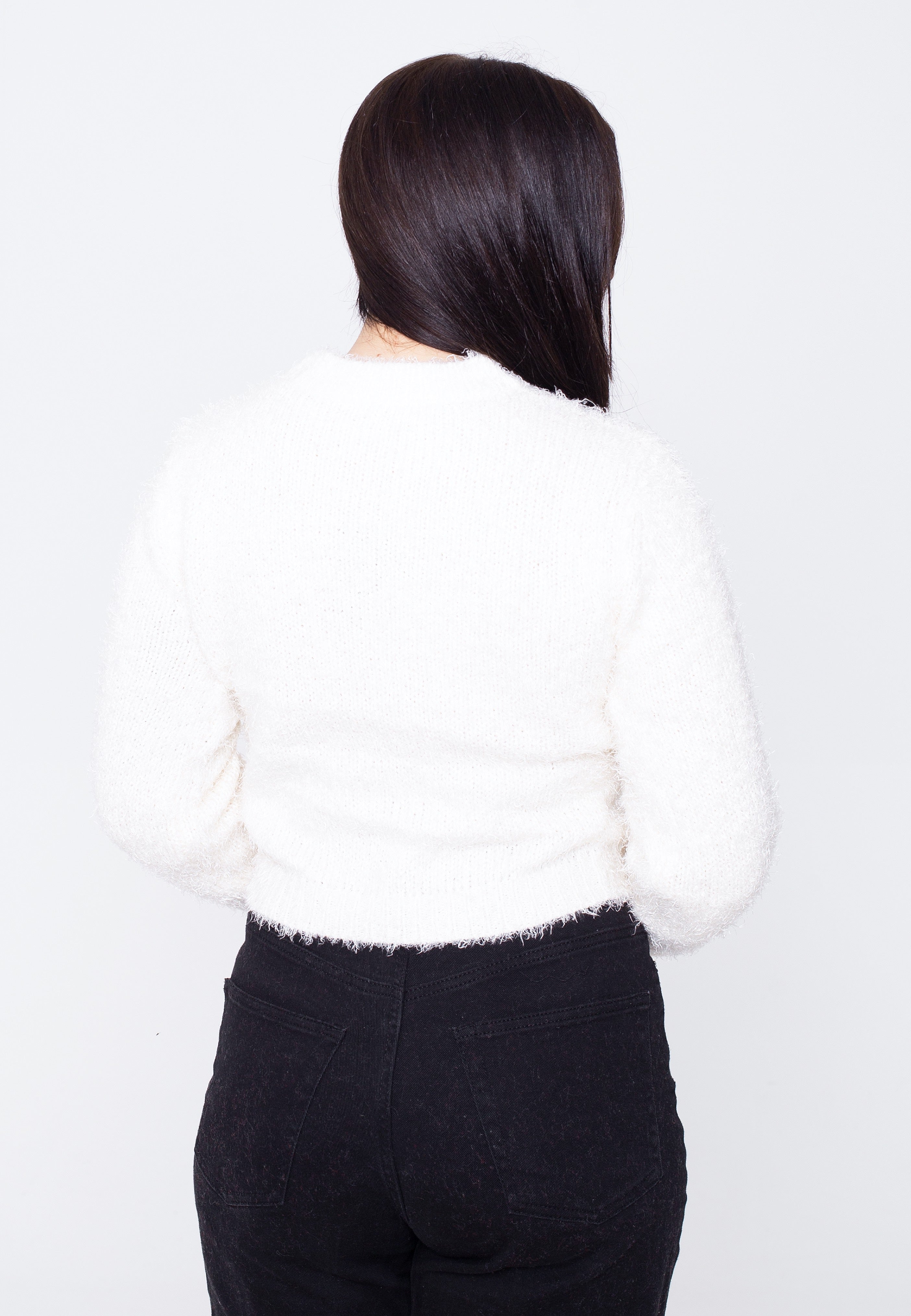 Urban Classics - Cropped Feather White Sand - Pullover | Women-Image