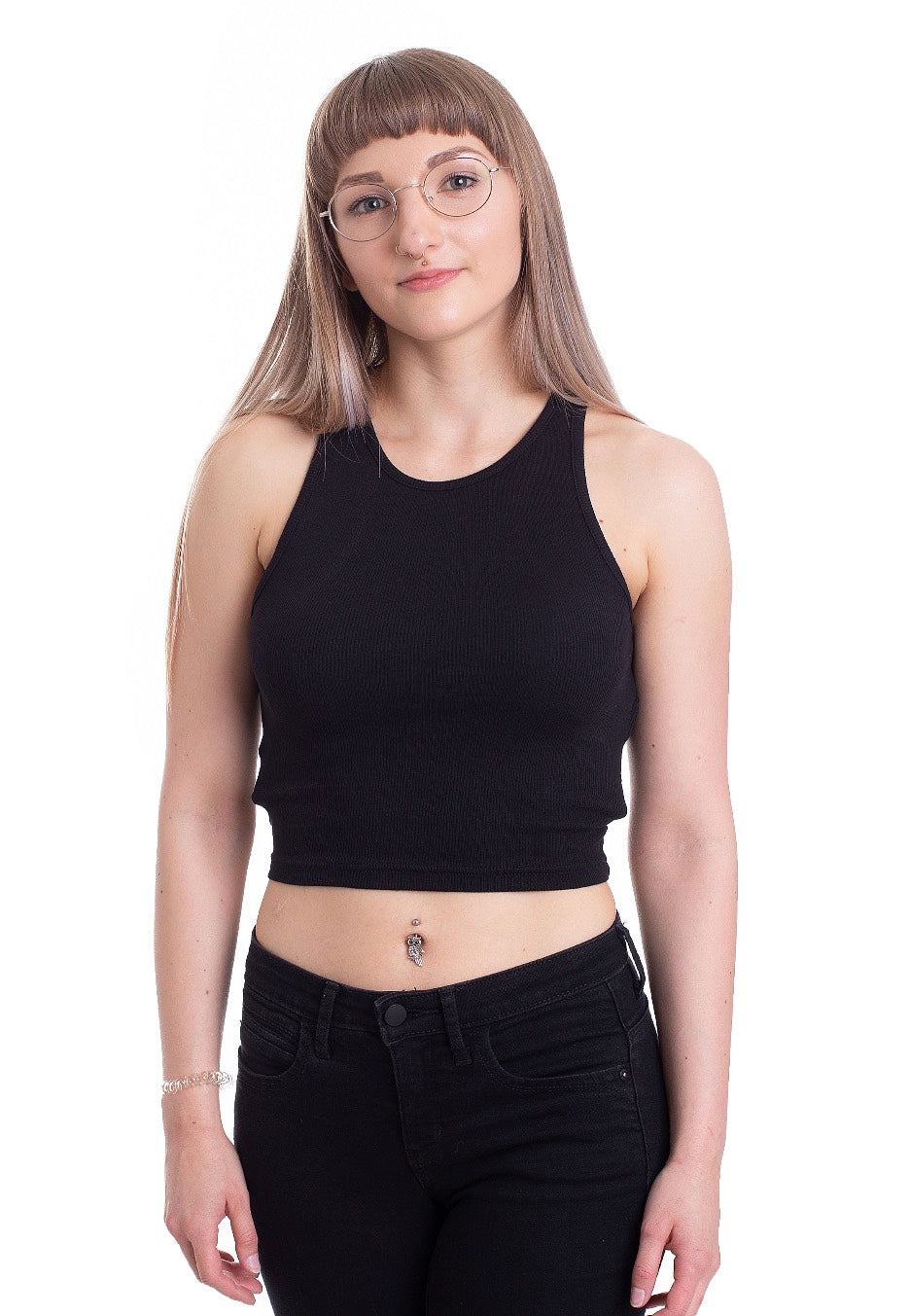 Urban Classics - Cropped Rib Black - Top | Women-Image