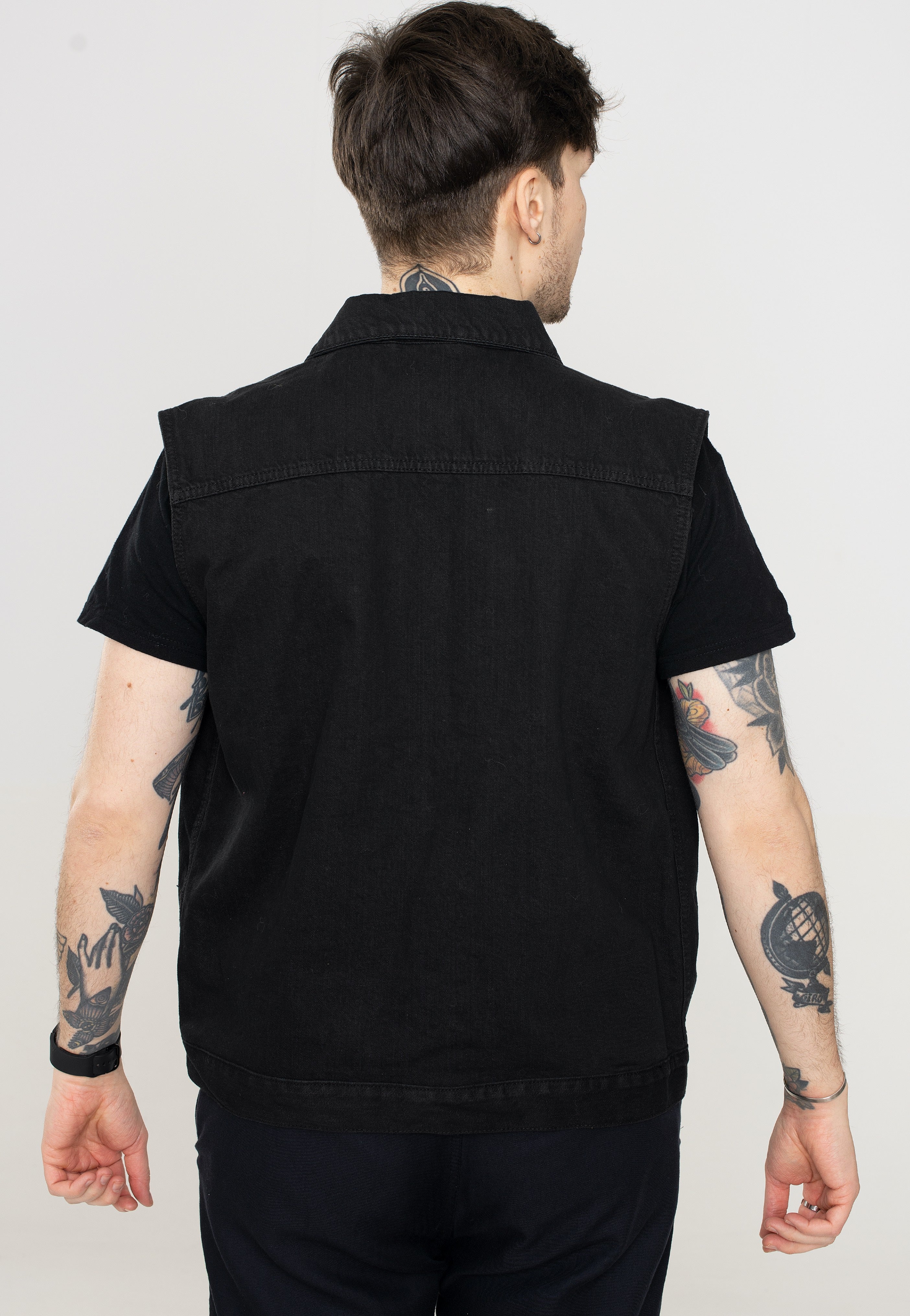 Urban Classics - Denim Black Dark - Jeans Vest | Men-Image