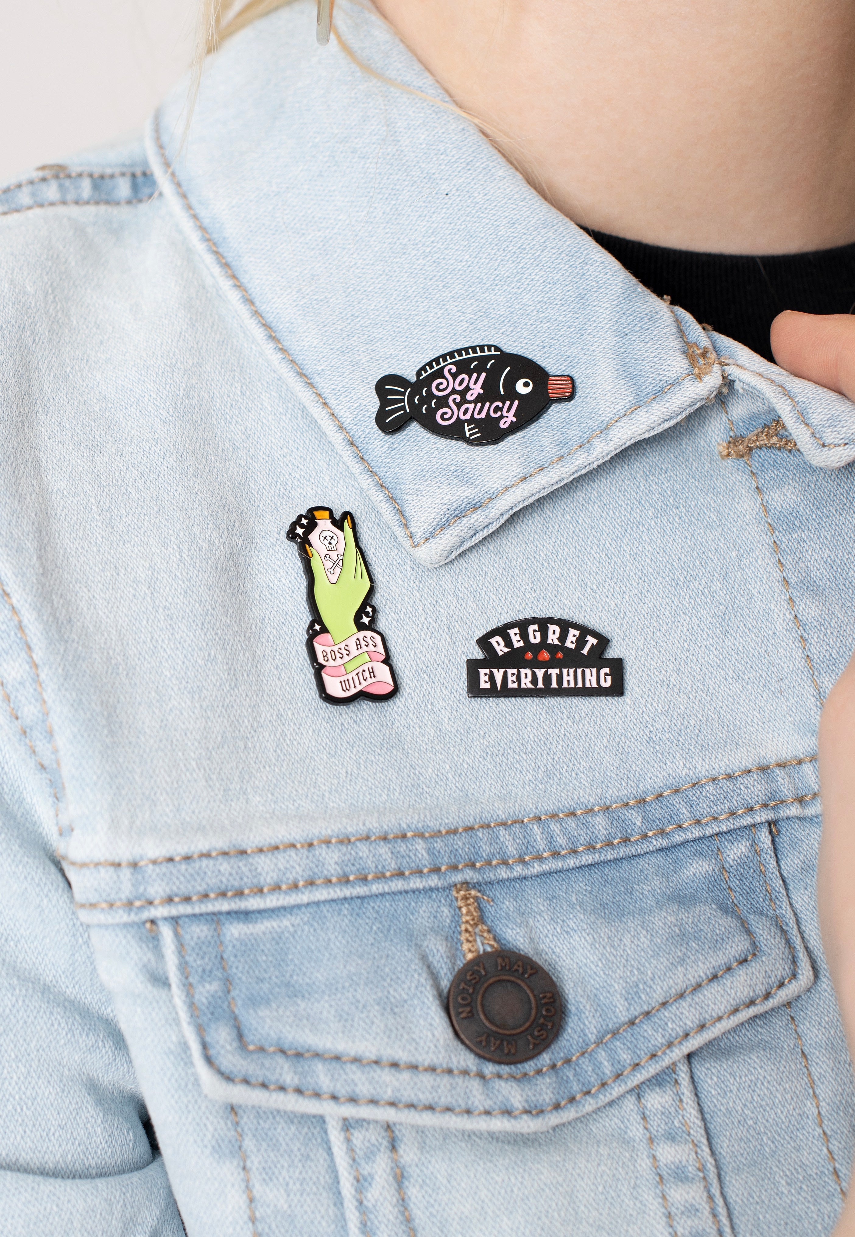 Punky Pins - Soy Saucy Enamel - Pin | Neutral-Image