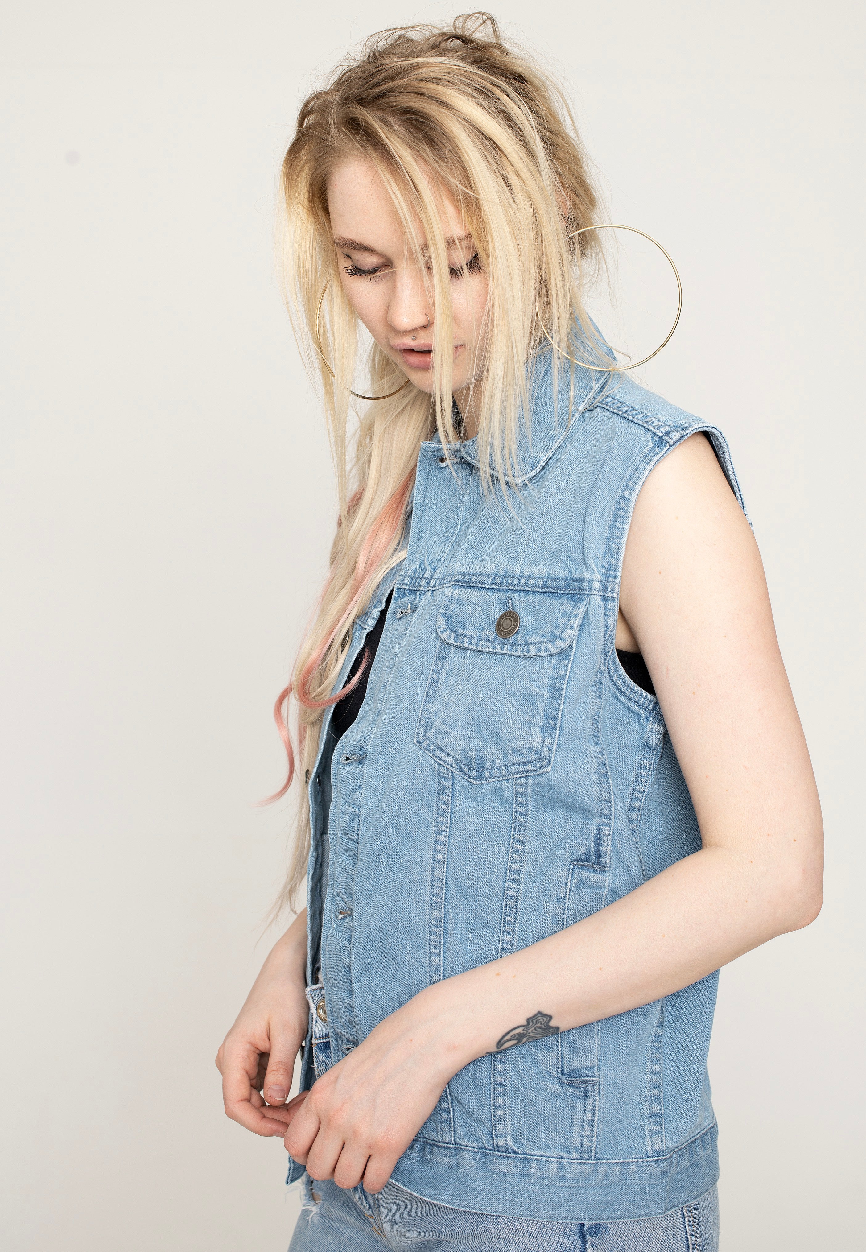 Urban Classics - Denim Lighter Washed - Jeans Vest | Women-Image