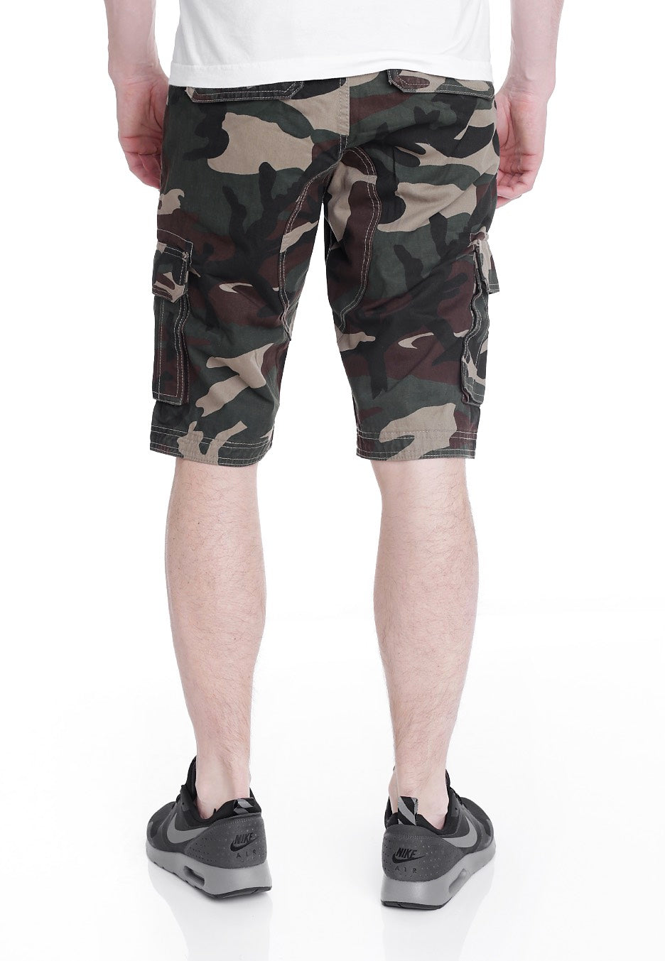 Urban Classics - Fitted Cargo Wood Camo - Shorts | Men-Image