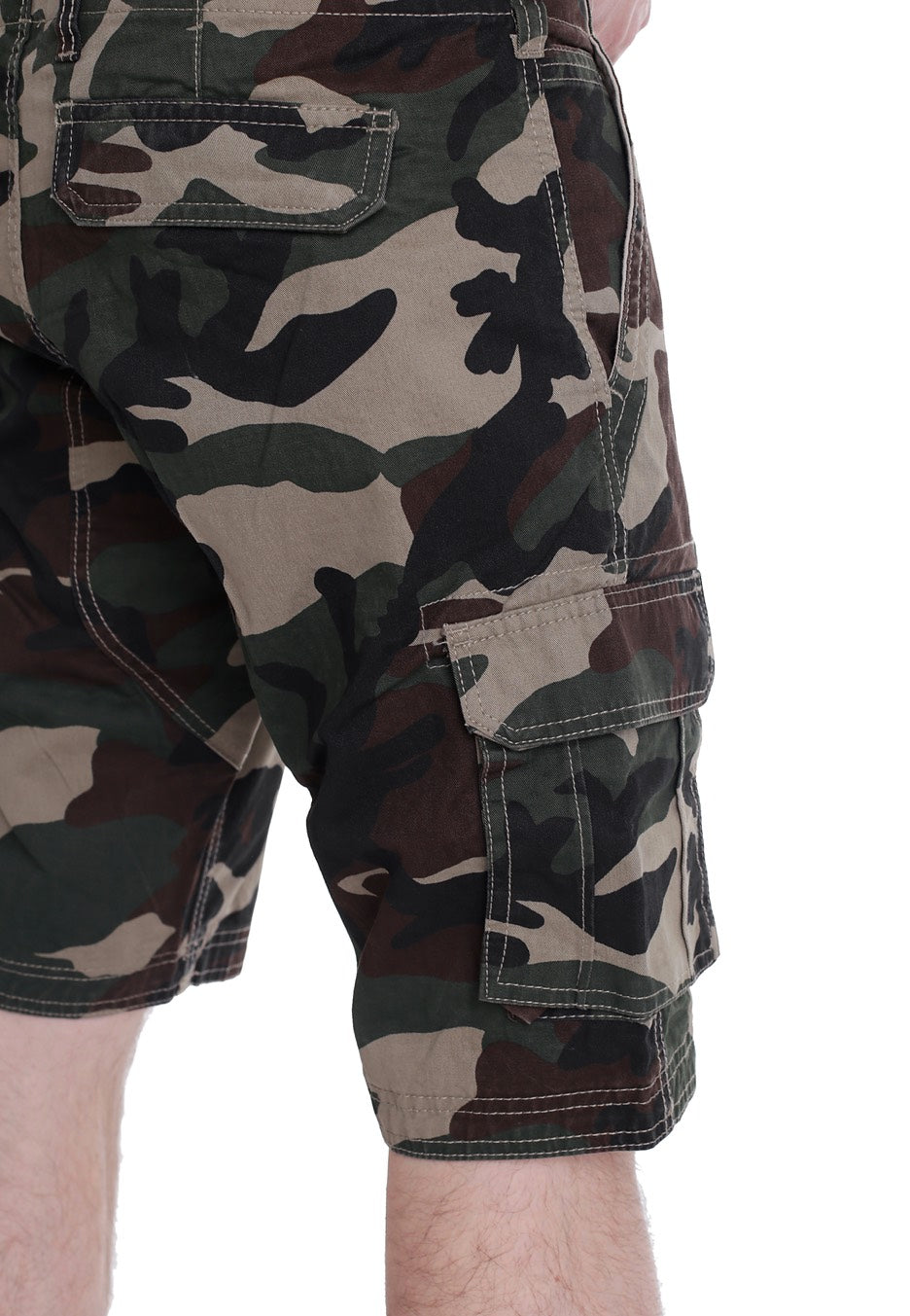 Urban Classics - Fitted Cargo Wood Camo - Shorts | Men-Image