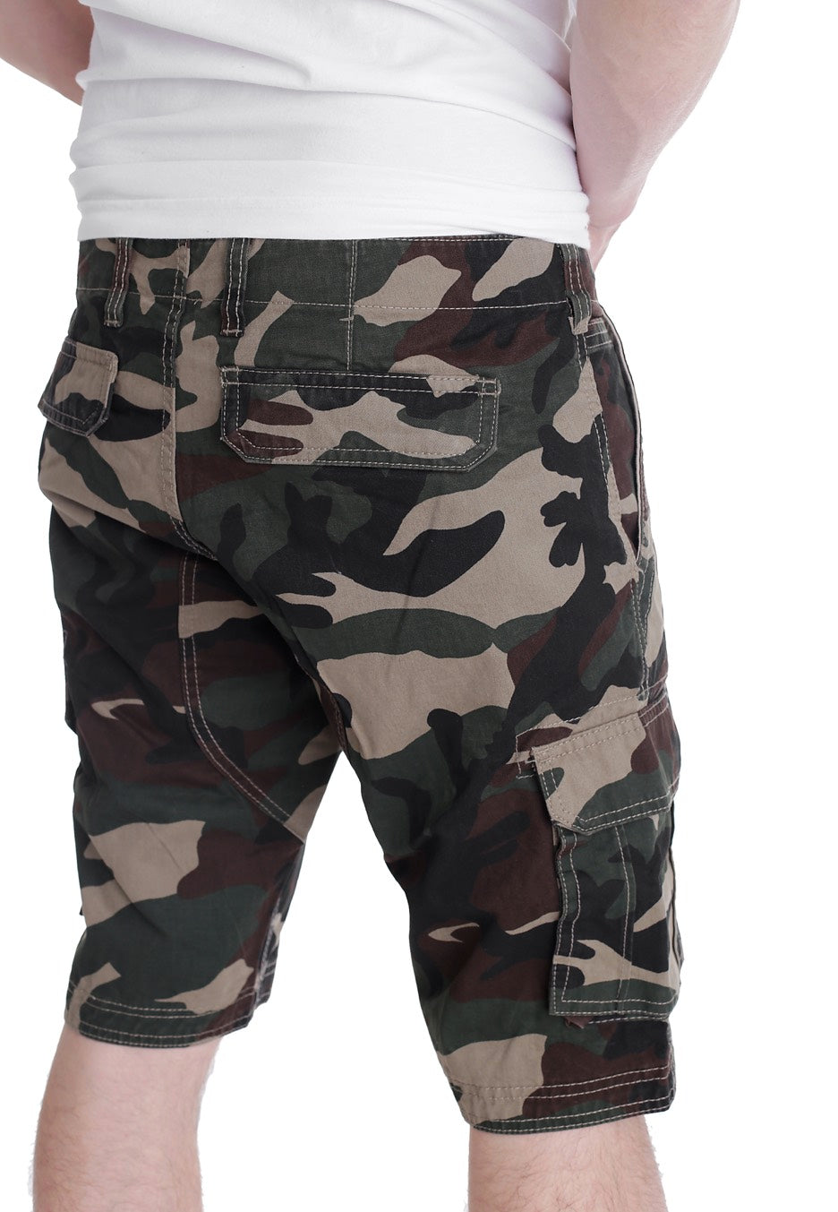 Urban Classics - Fitted Cargo Wood Camo - Shorts | Men-Image