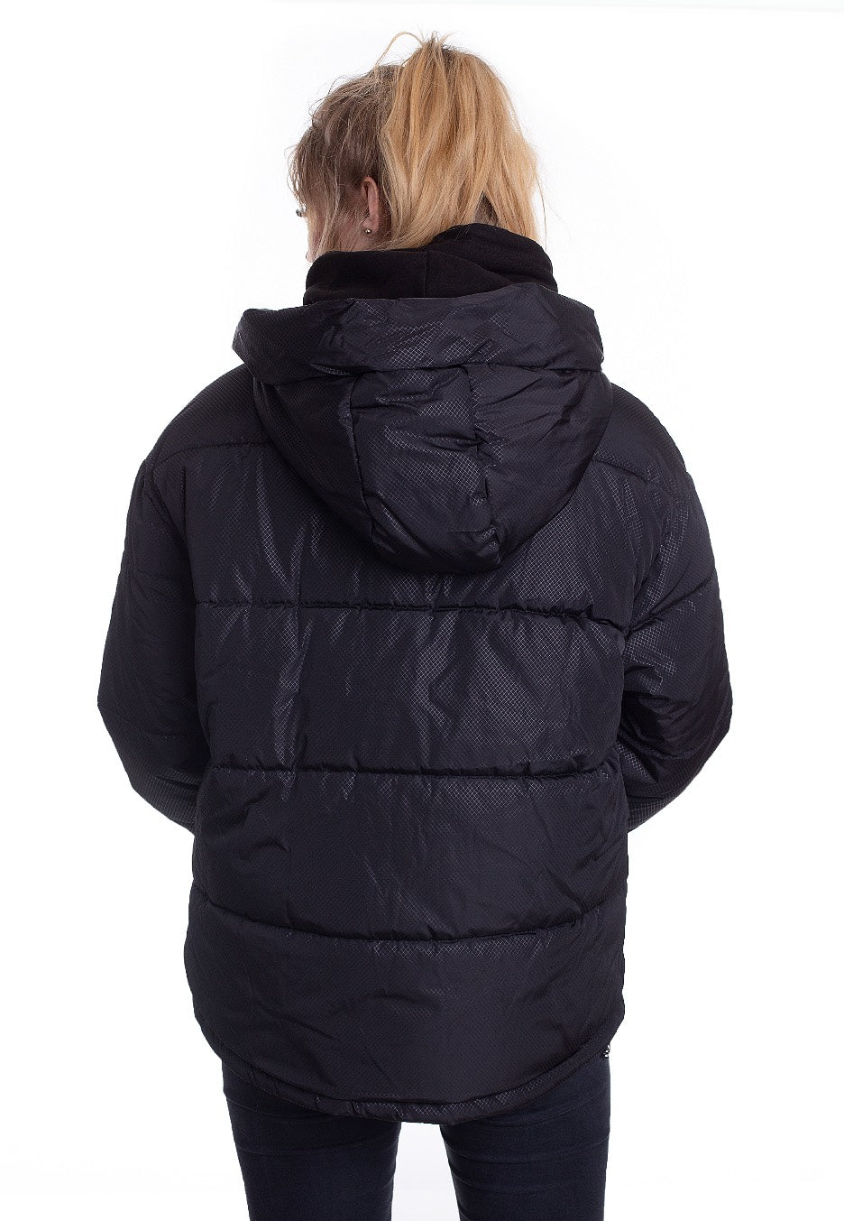 Urban Classics - Oversized Hooded Puffer Black - Jacket | Women-Image