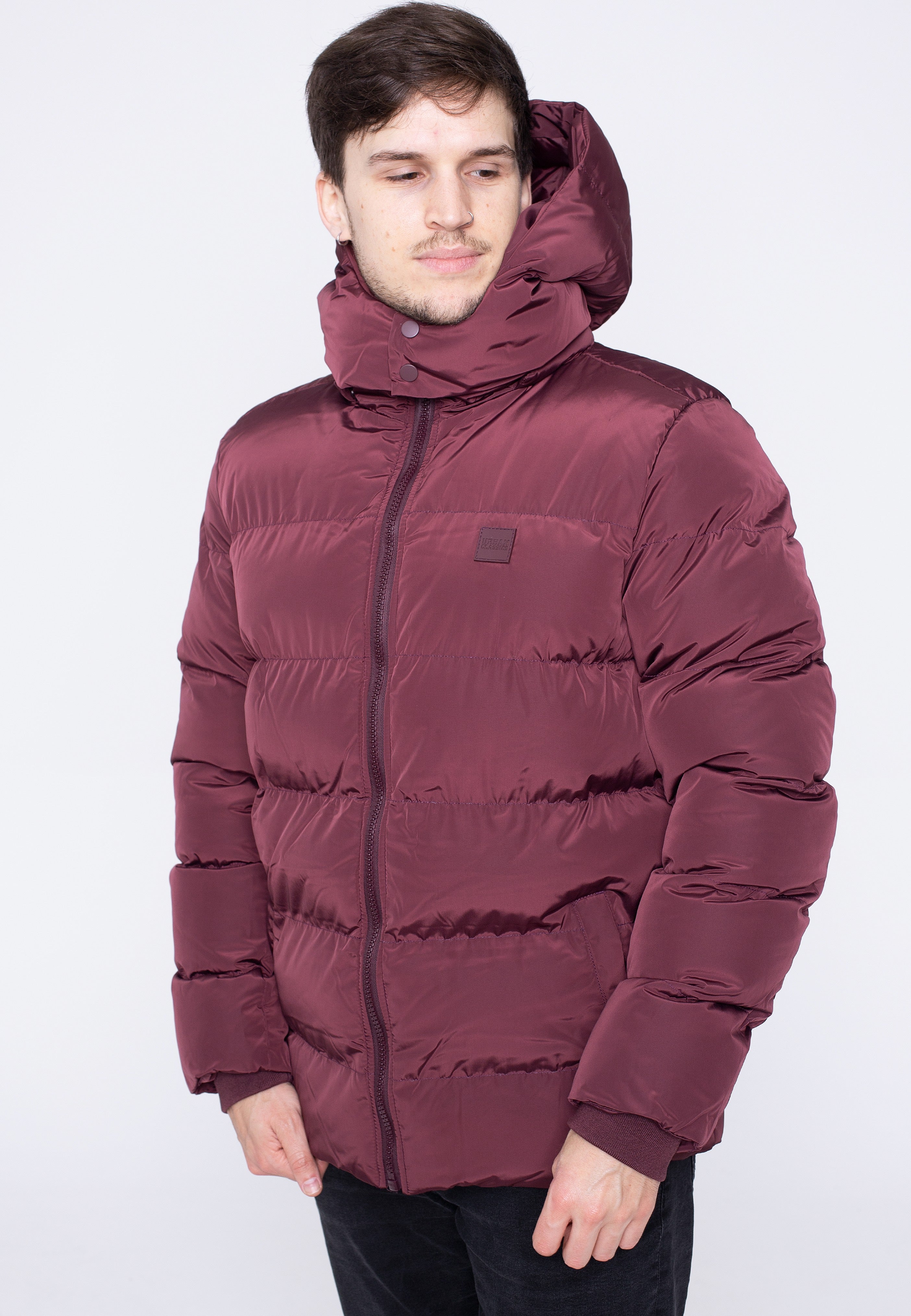 Urban Classics - Hooded Puffer Cherry - Jacket | Men-Image