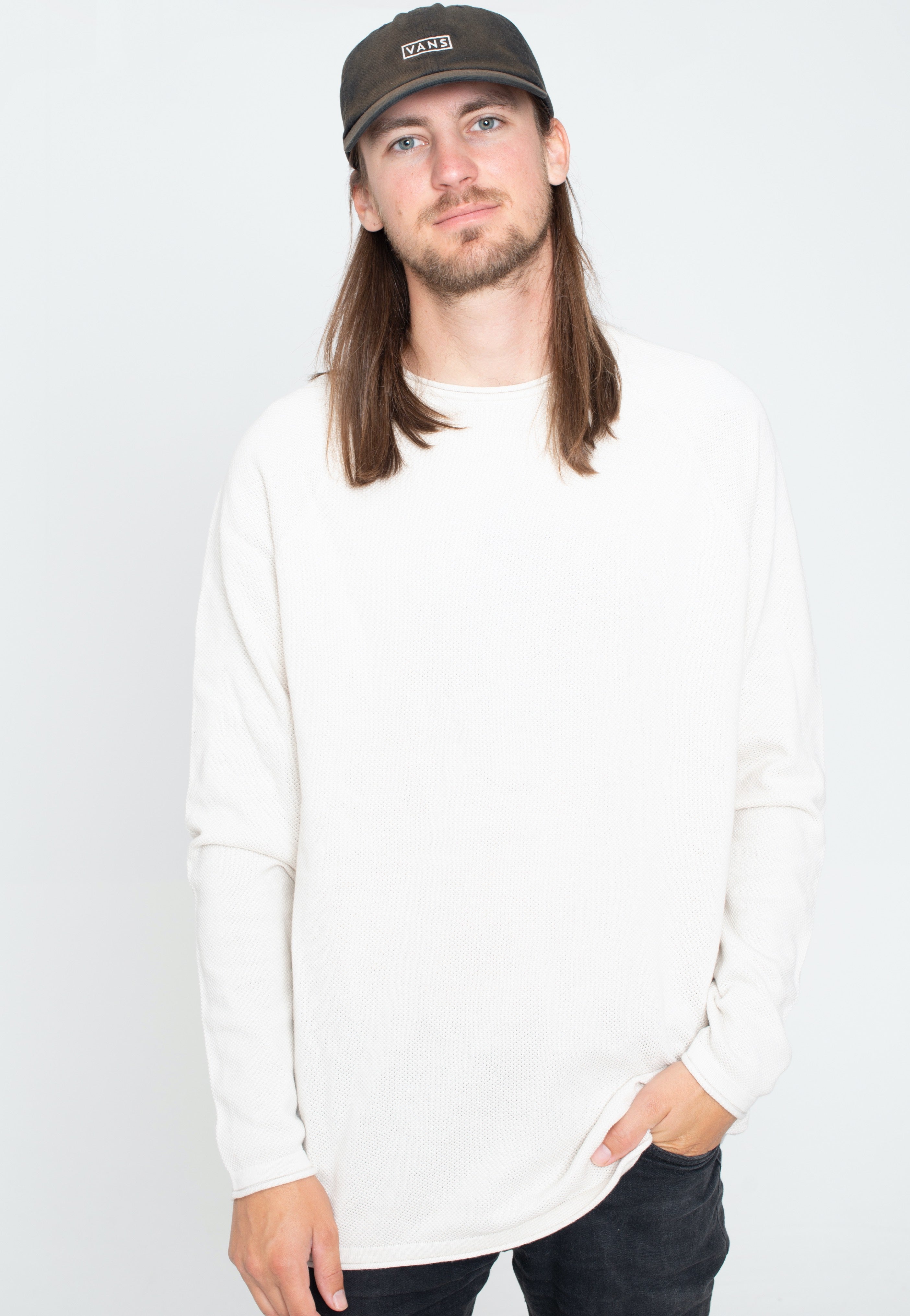 Urban Classics - Knitted Raglan Lightgrey - Longsleeve | Men-Image