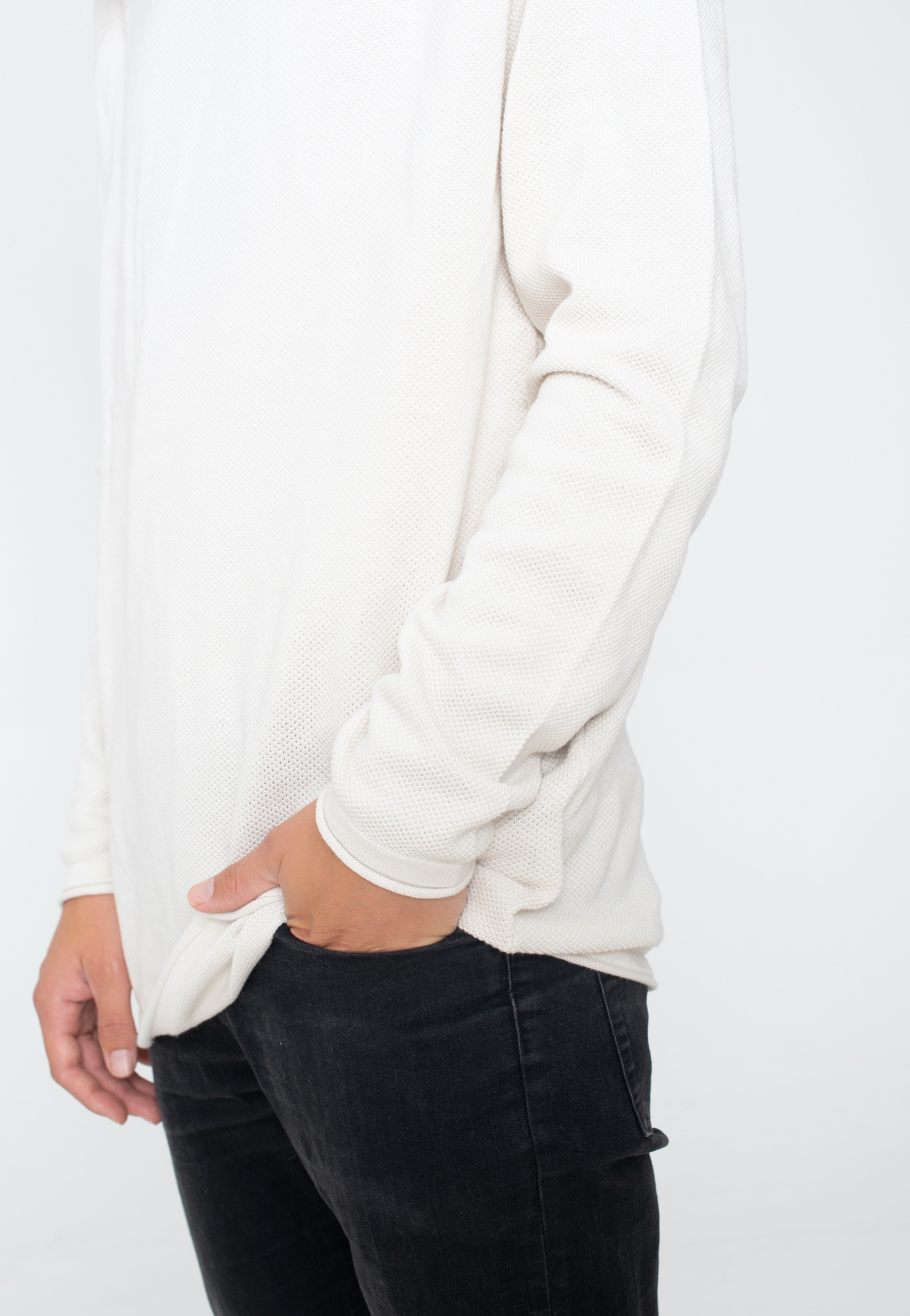 Urban Classics - Knitted Raglan Lightgrey - Longsleeve | Men-Image