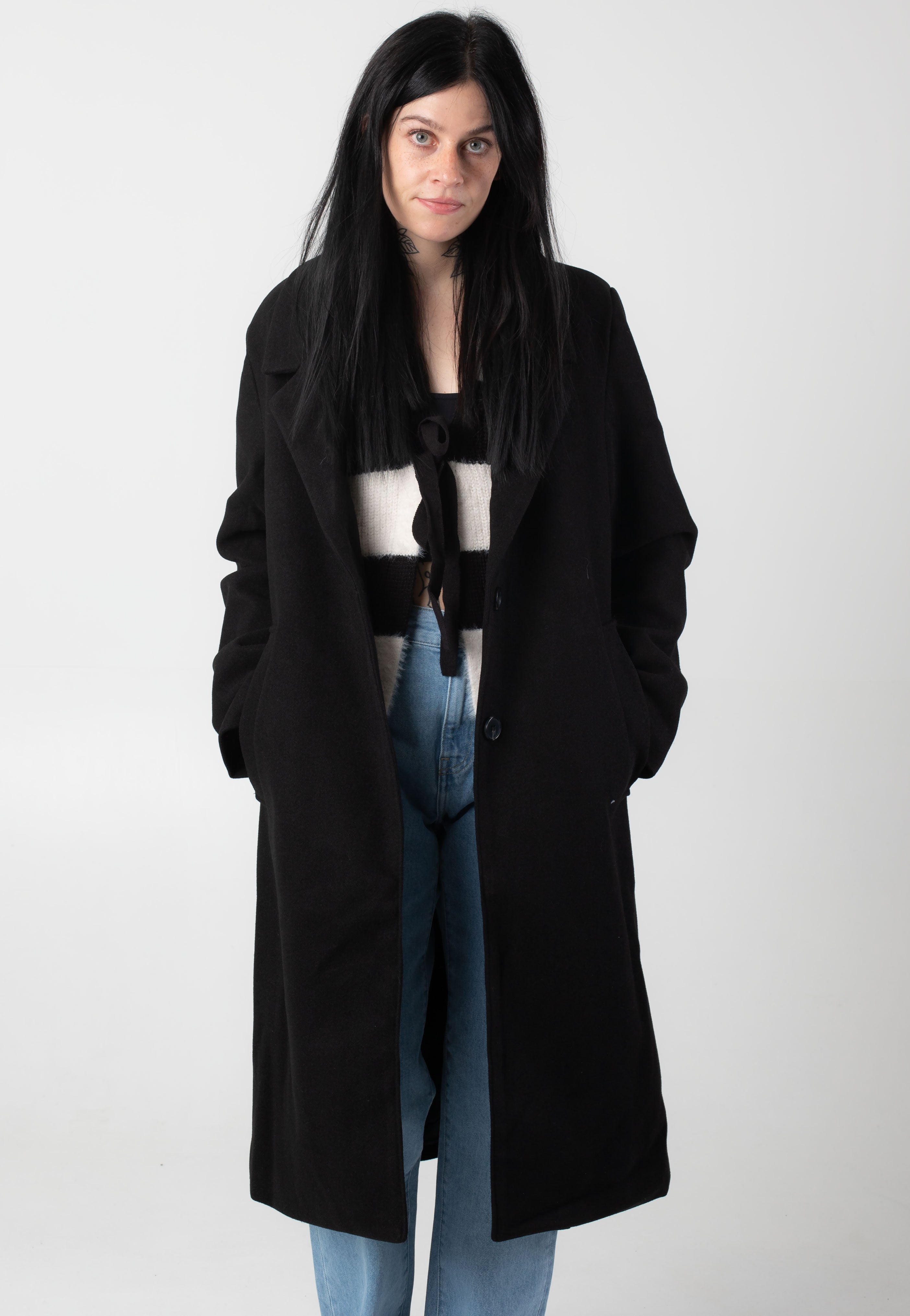 Urban Classics - Ladies Basic Black - Coat | Women-Image