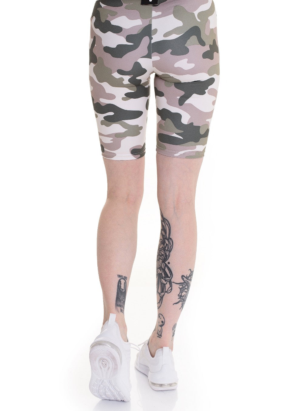 Urban Classics - Ladies High Waist Camo Tech Cycle Duskrose Camo - Shorts | Women-Image