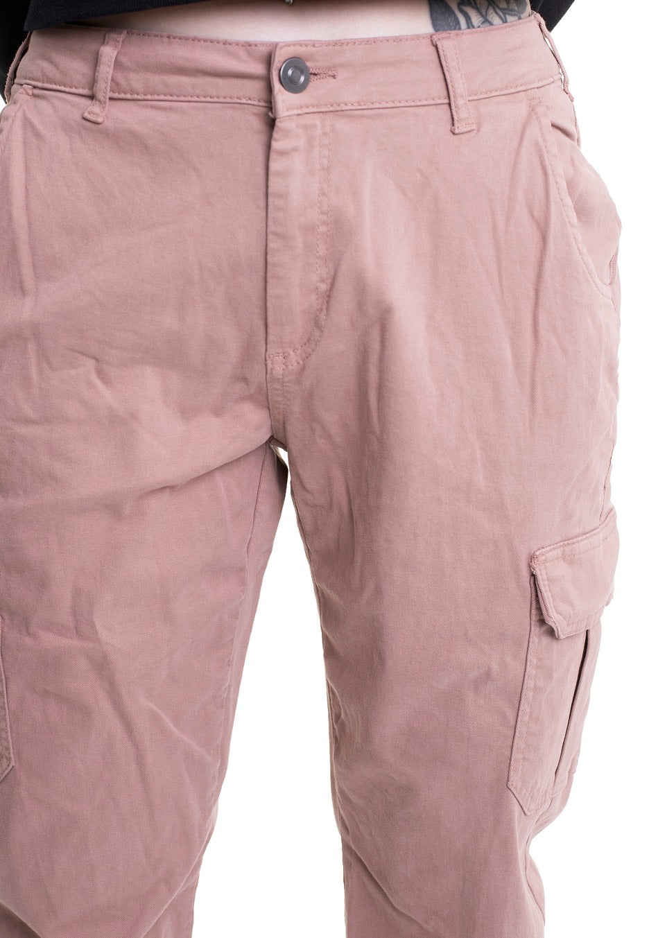 Urban Classics - Ladies High Waist Cargo Duskrose - Pants | Women-Image