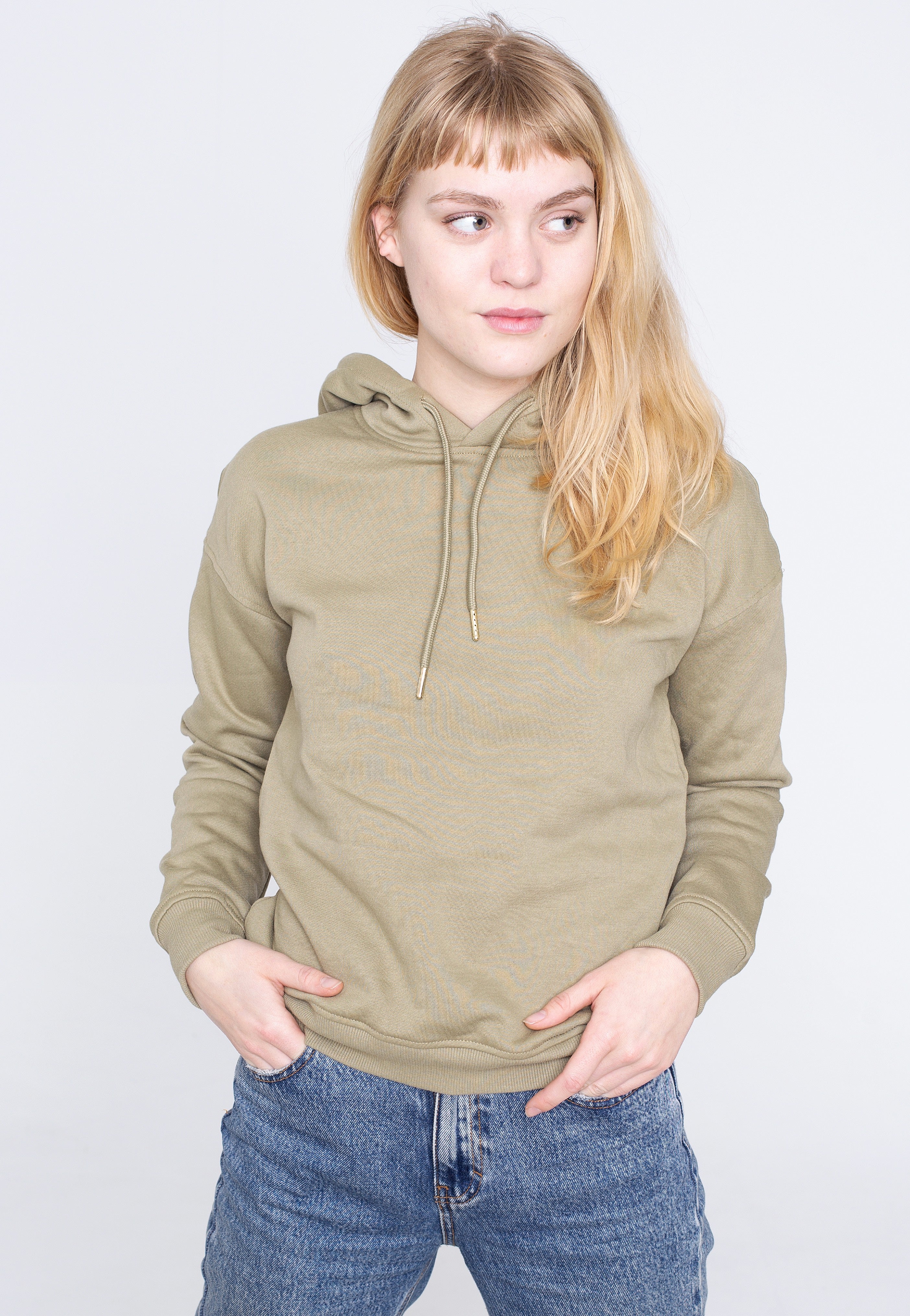 Urban Classics - Ladies Khaki - Hoodie | Women-Image