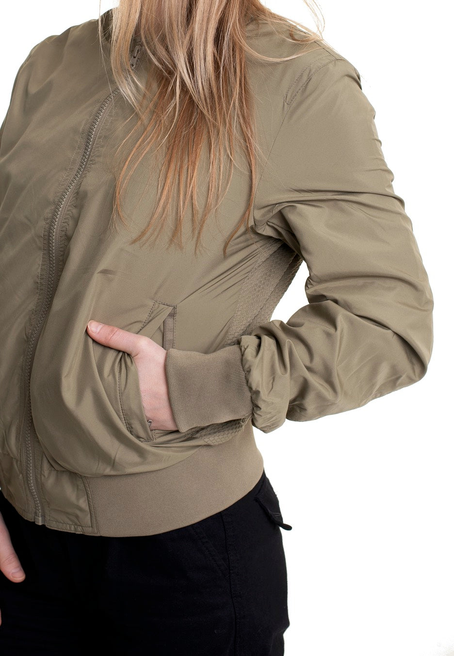 Urban Classics - Ladies Light Bomber Khaki - Jacket | Women-Image