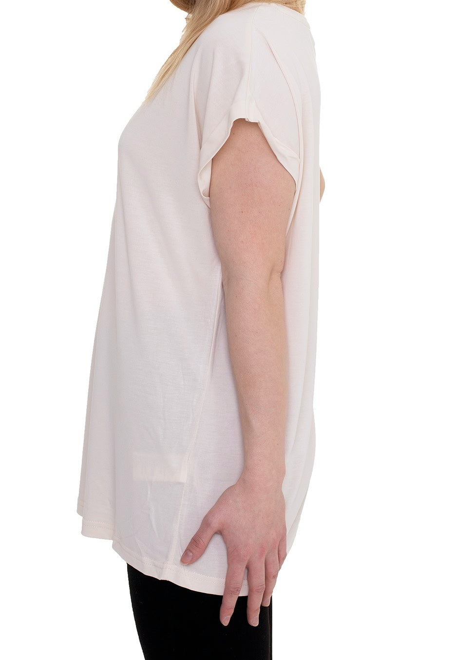 Urban Classics - Ladies Modal Extended Shoulder Whitesand - T-Shirt | Women-Image