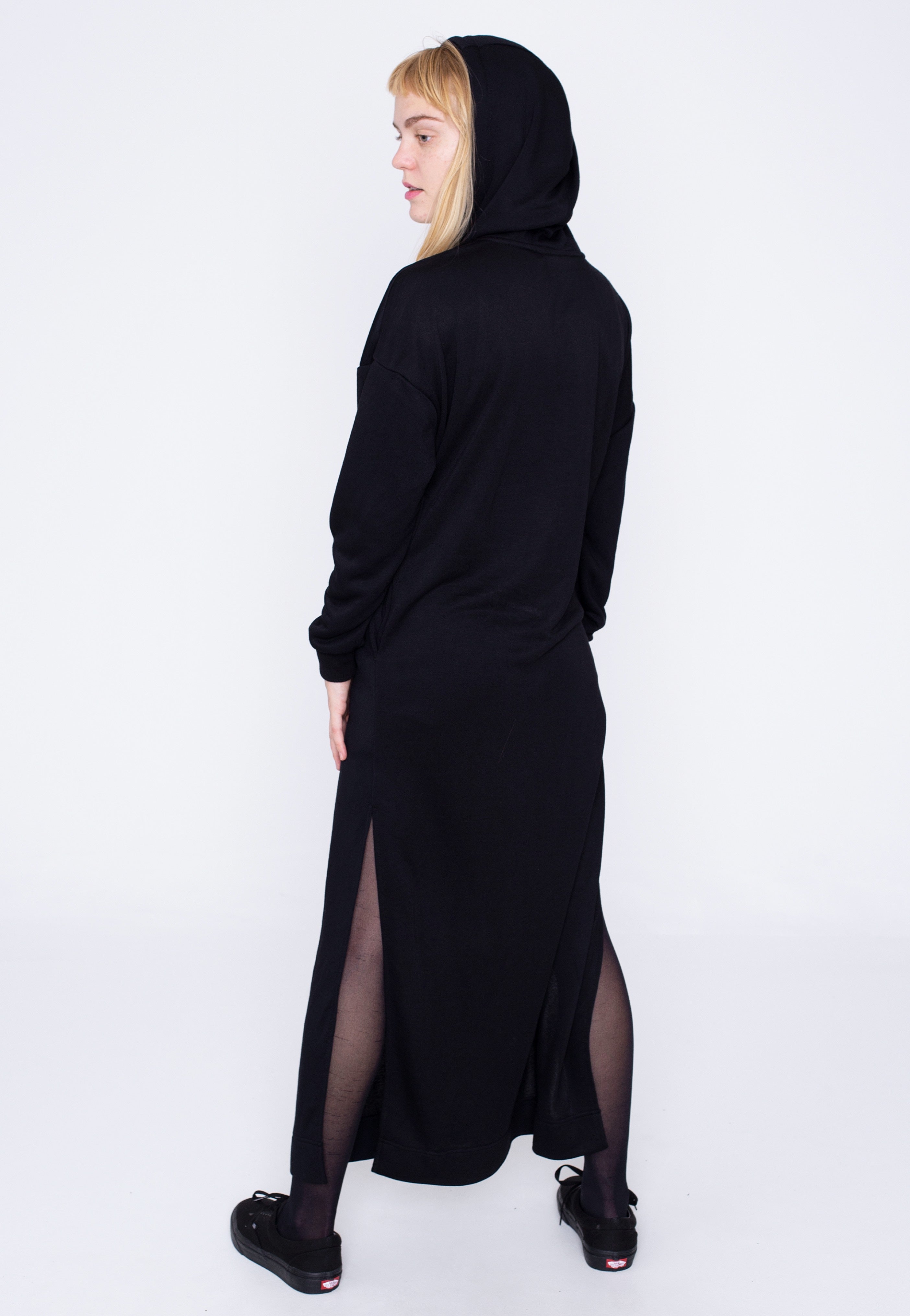 Urban Classics - Ladies Modal Terry Long Hoody Black - Dress | Women-Image