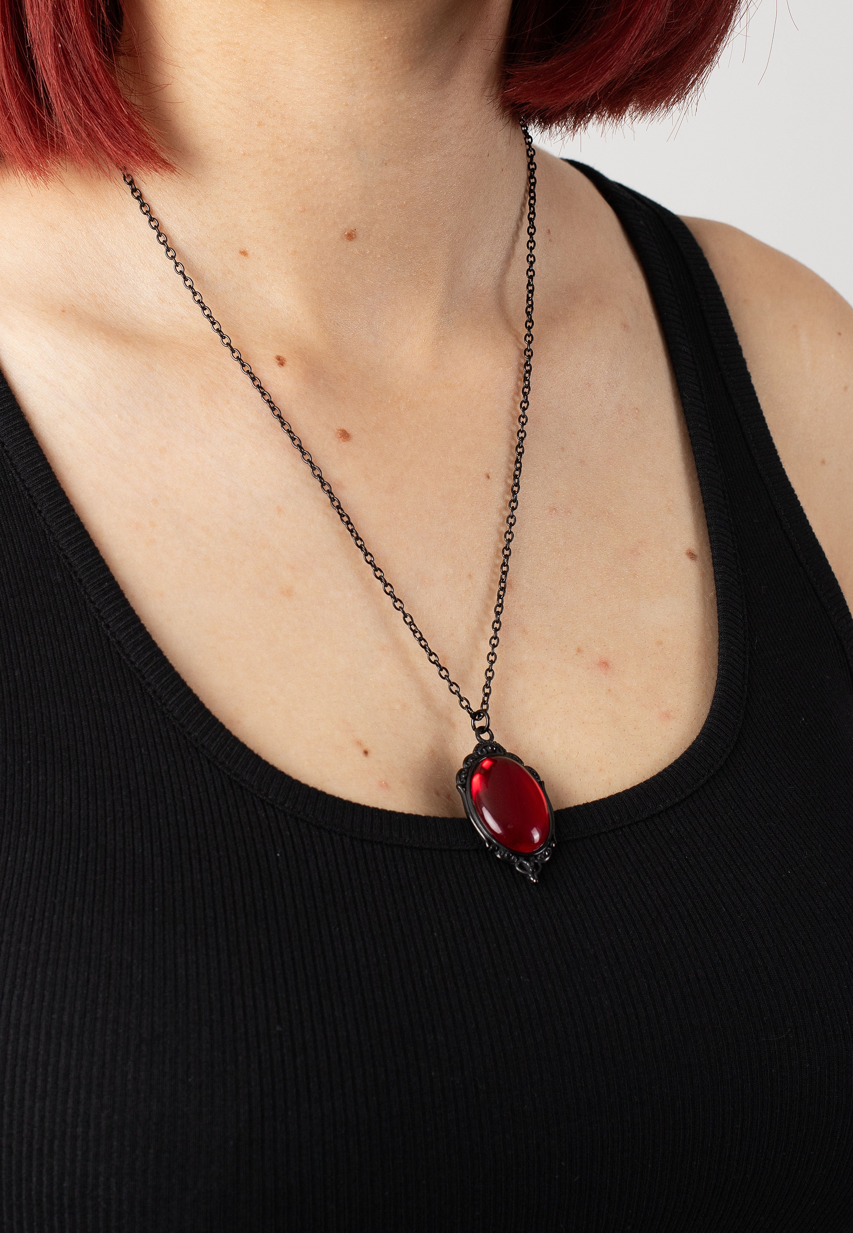 etNox - Red Crystal - Necklace | Neutral-Image