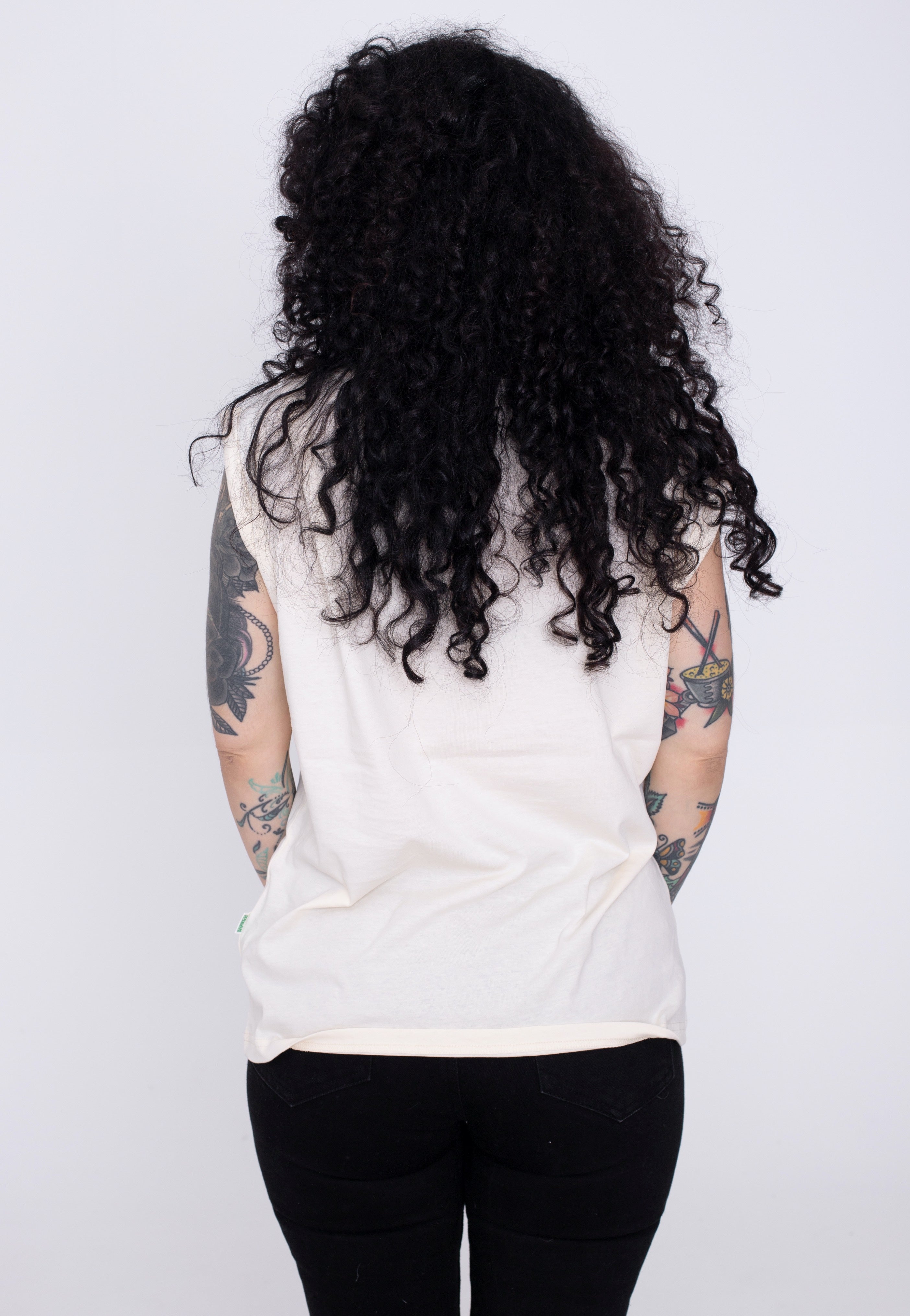 Urban Classics - Ladies Organic Extended Shoulder White Sand - T-Shirt | Women-Image