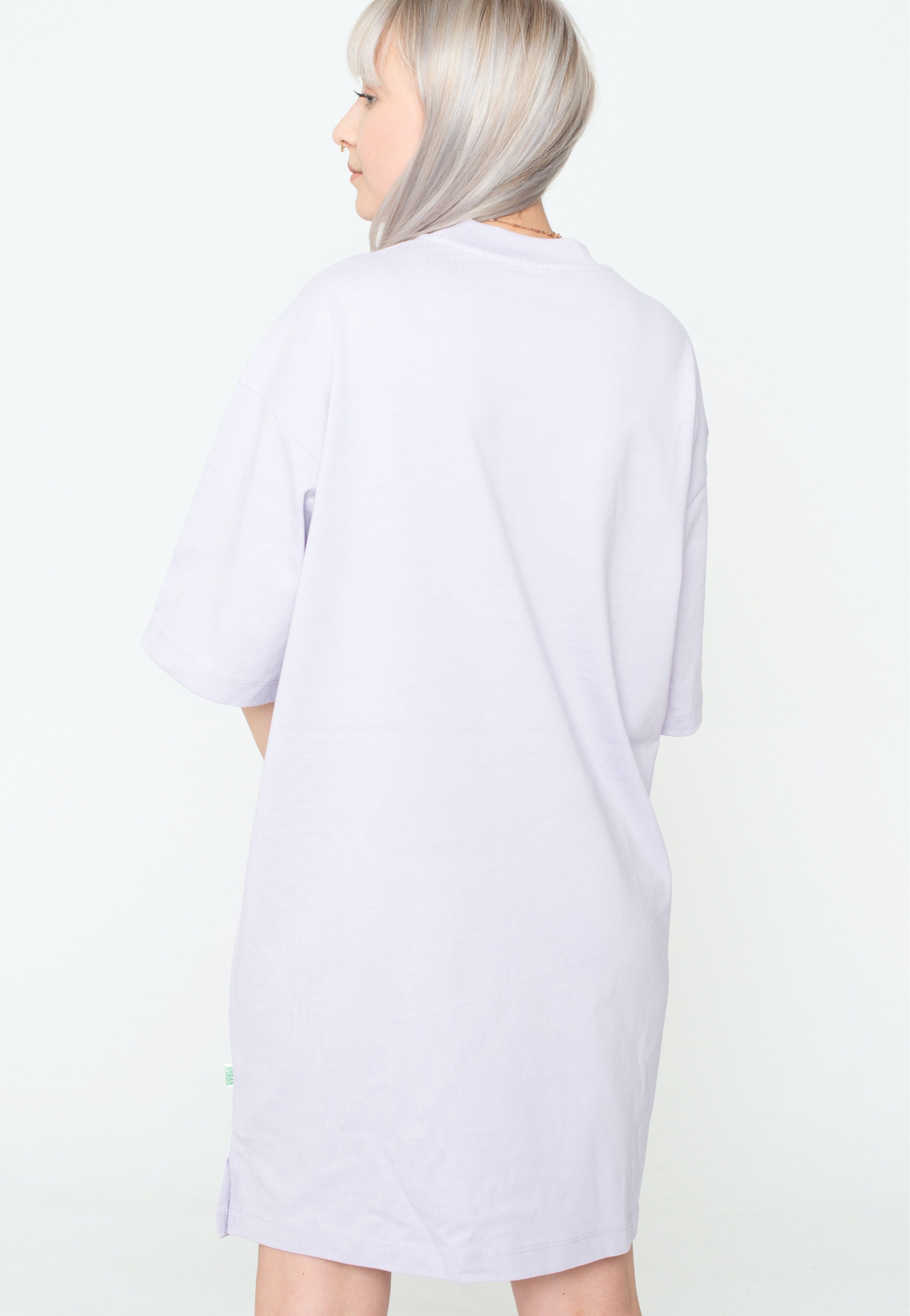 Urban Classics - Ladies Organic Heavy Oversized Tee Lilac - Dress | Women-Image