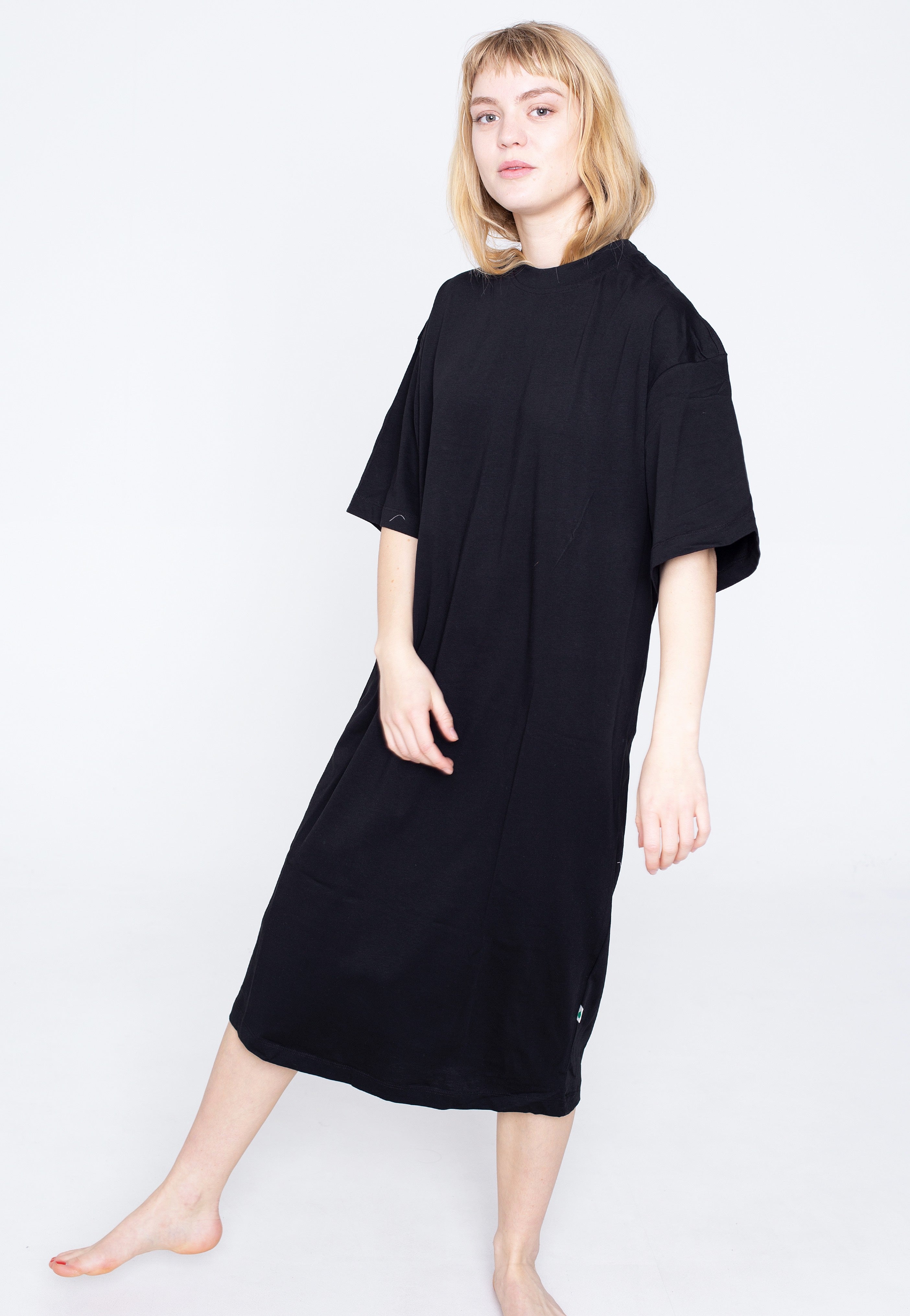 Urban Classics - Ladies Organic Long Oversized Black - Dress | Women-Image