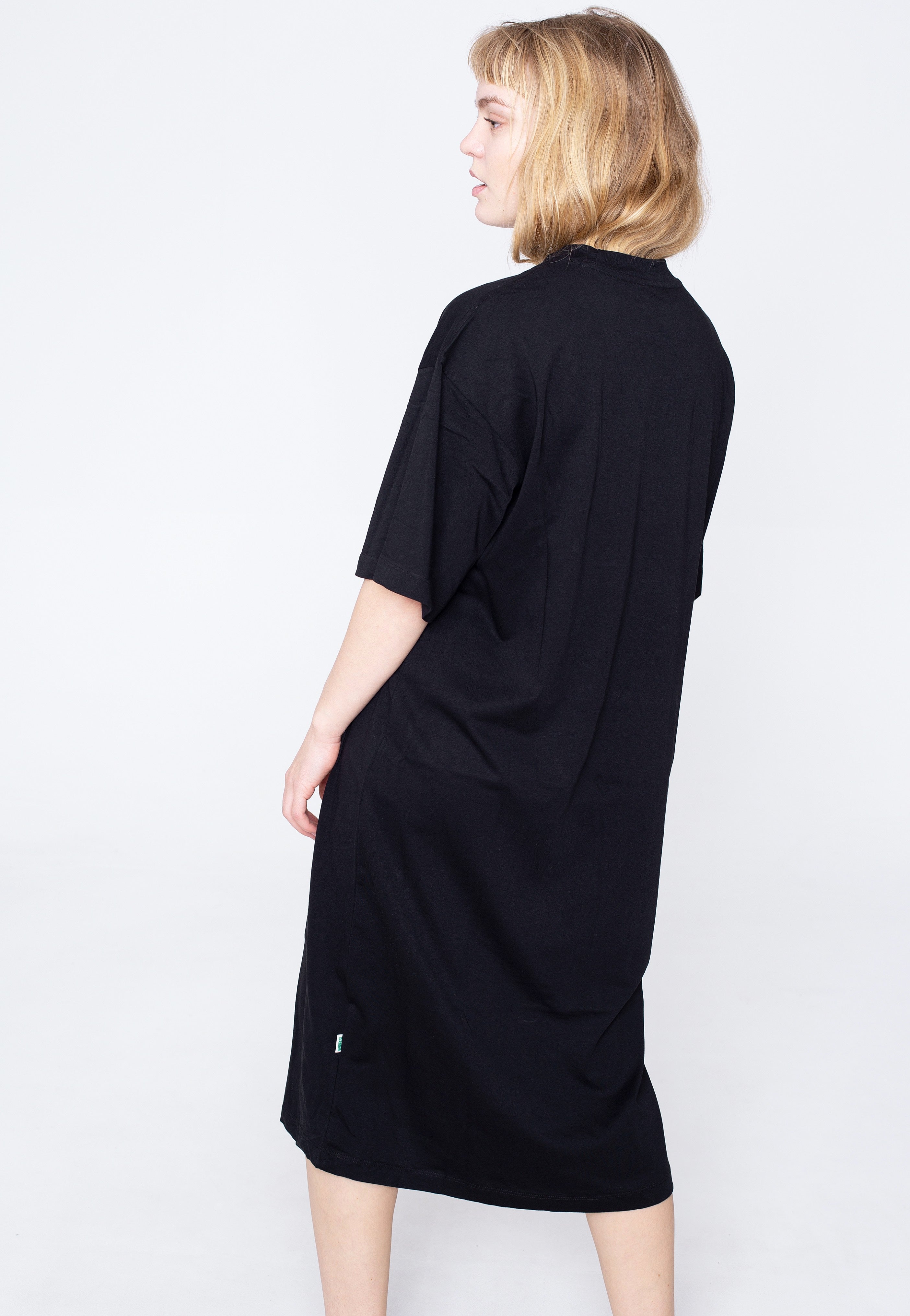 Urban Classics - Ladies Organic Long Oversized Black - Dress | Women-Image