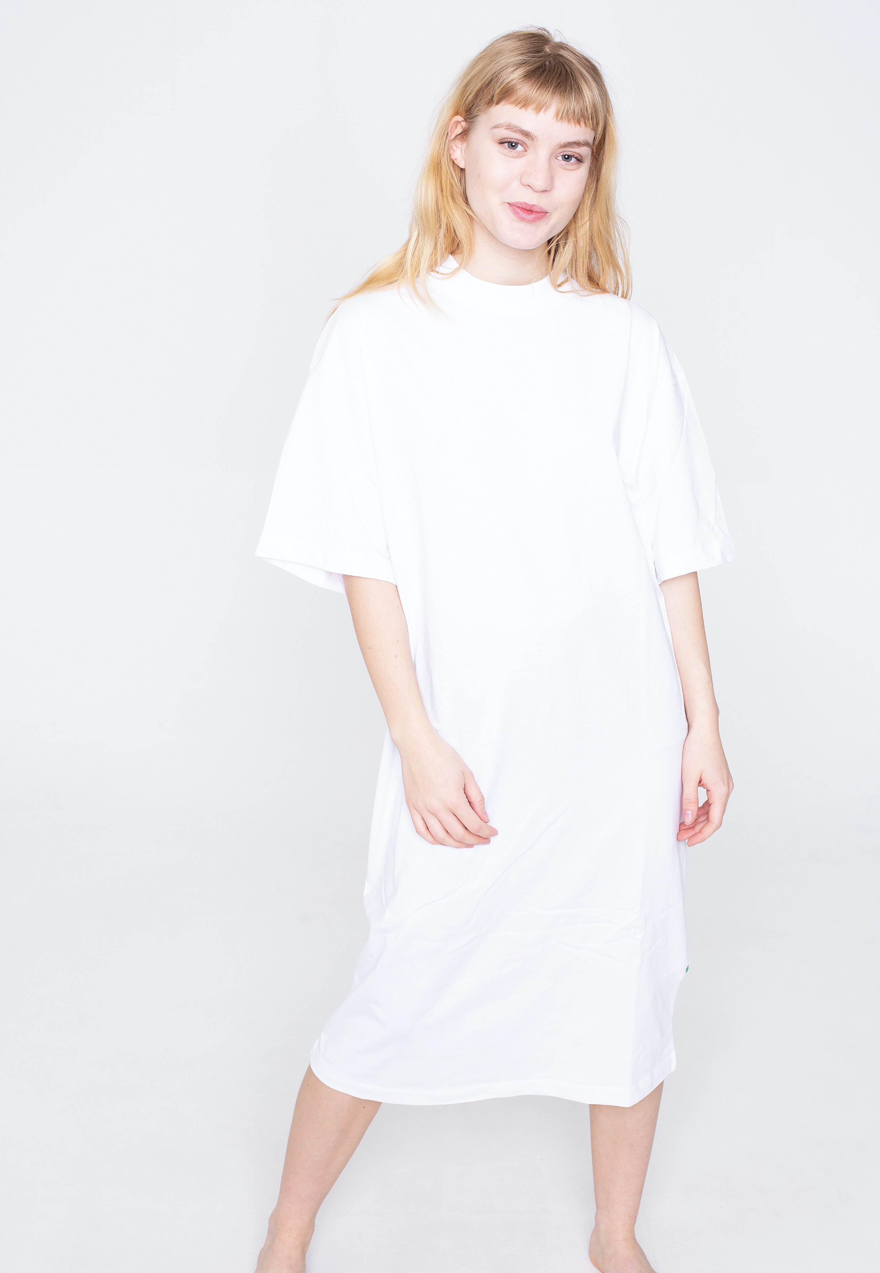 Urban Classics - Ladies Organic Long Oversized White - Dress | Women-Image