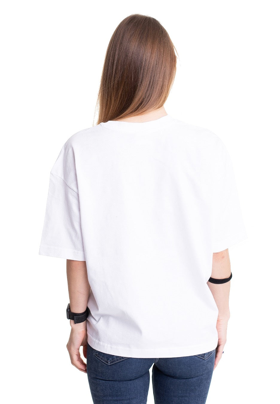 Urban Classics - Ladies Organic Oversized Pleat Pack Of 2 White Black - T-Shirt | Women-Image