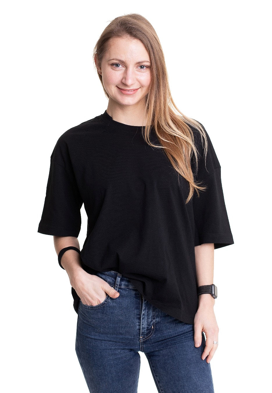 Urban Classics - Ladies Organic Oversized Pleat Pack Of 2 White Black - T-Shirt | Women-Image