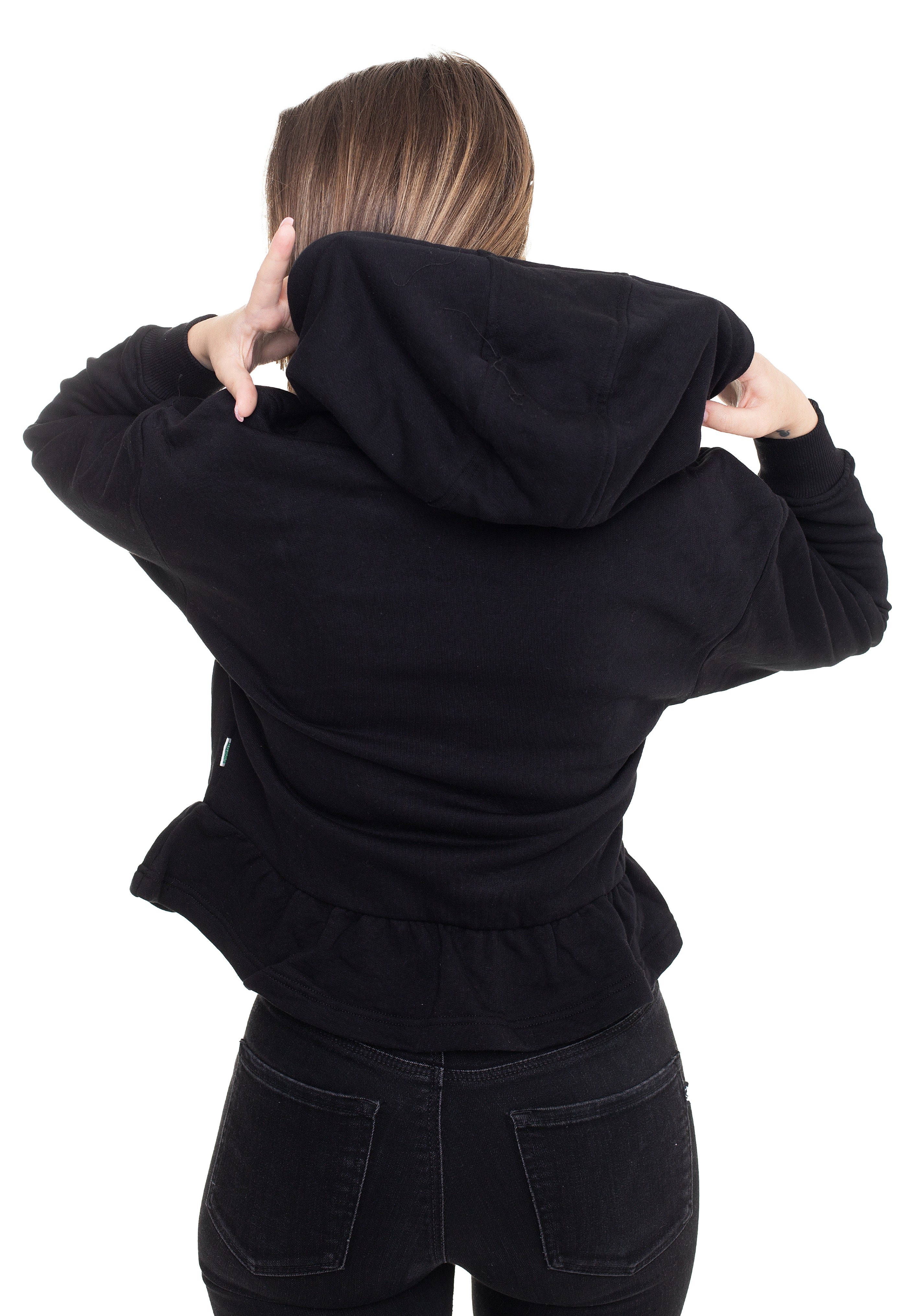 Urban Classics - Ladies Organic Volants Black - Hoodie | Women-Image