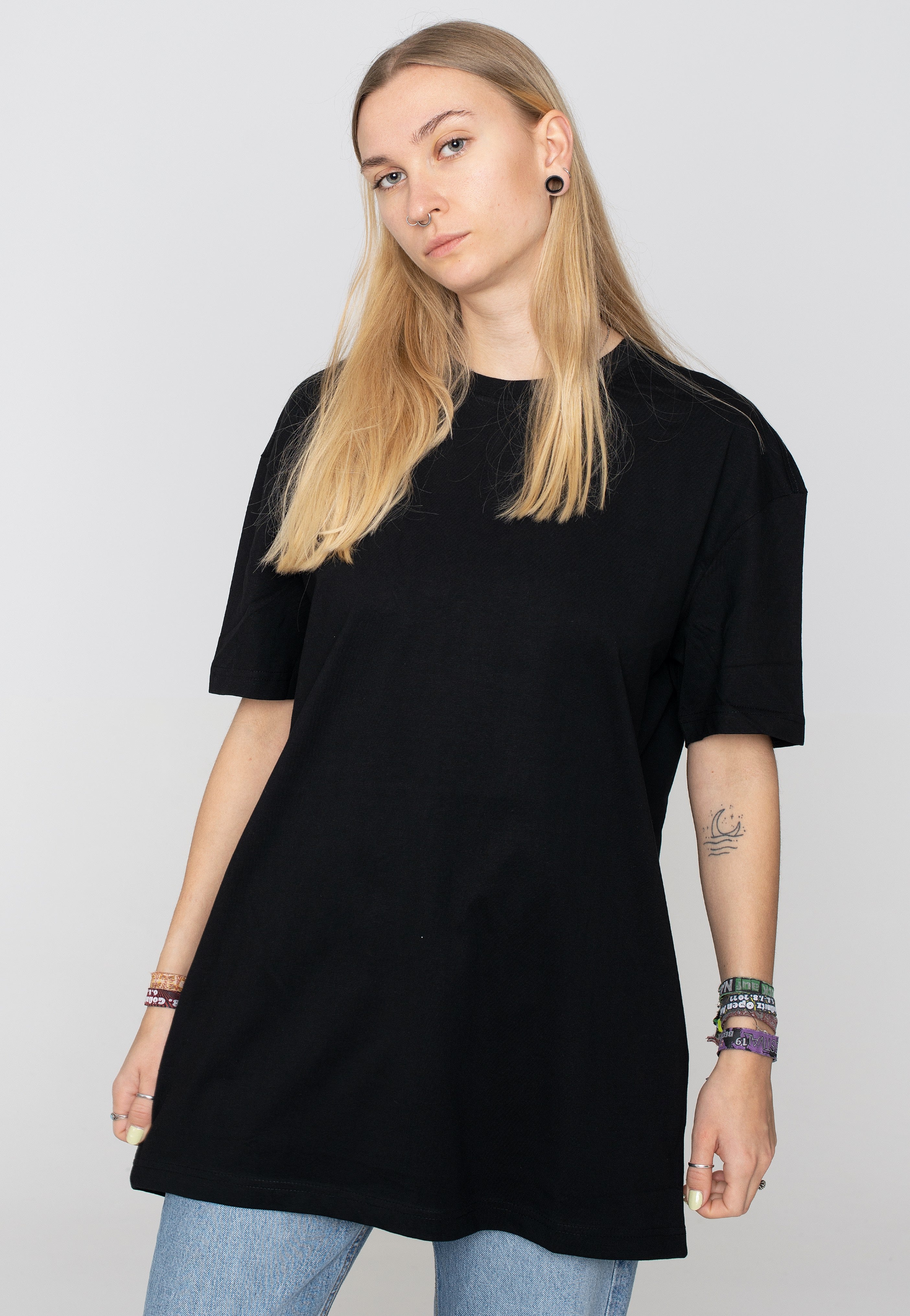 Urban Classics - Ladies Oversized Boyfriend Black - T-Shirt | Women-Image