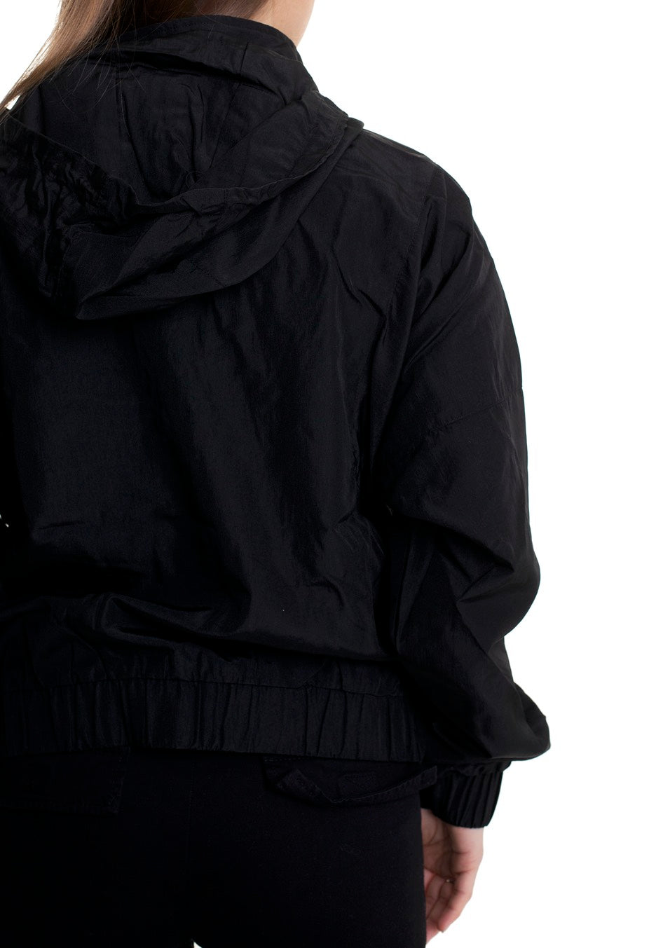 Urban Classics - Ladies Oversized Shiny Crinkle Nylon Black - Jacket | Women-Image