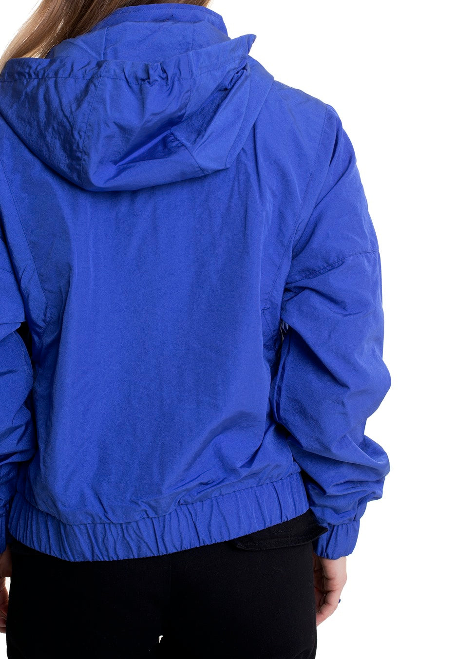 Urban Classics - Ladies Oversized Shiny Crinkle Nylon Sporty Blue - Jacket | Women-Image