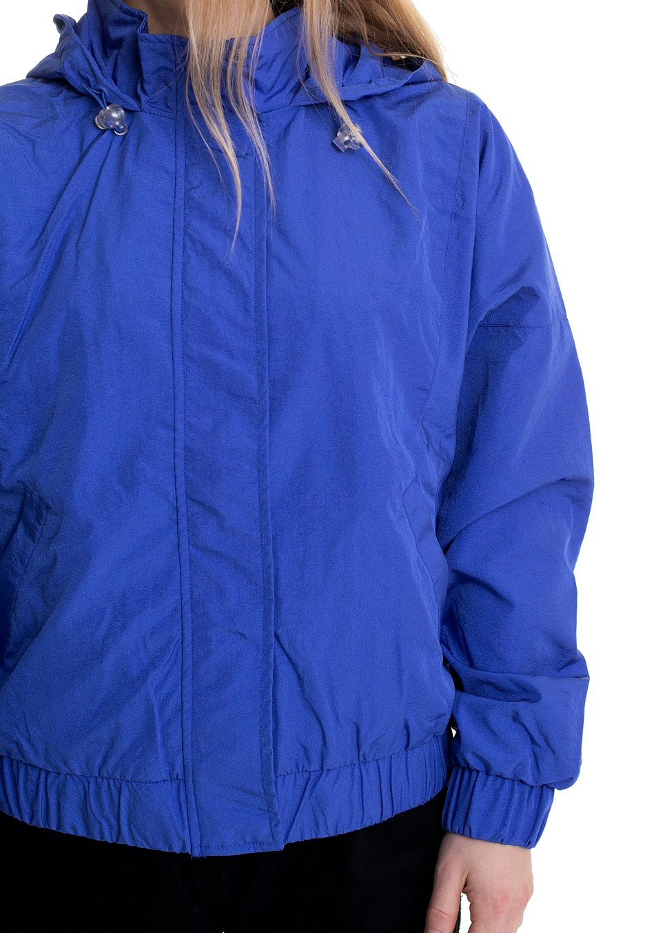 Urban Classics - Ladies Oversized Shiny Crinkle Nylon Sporty Blue - Jacket | Women-Image